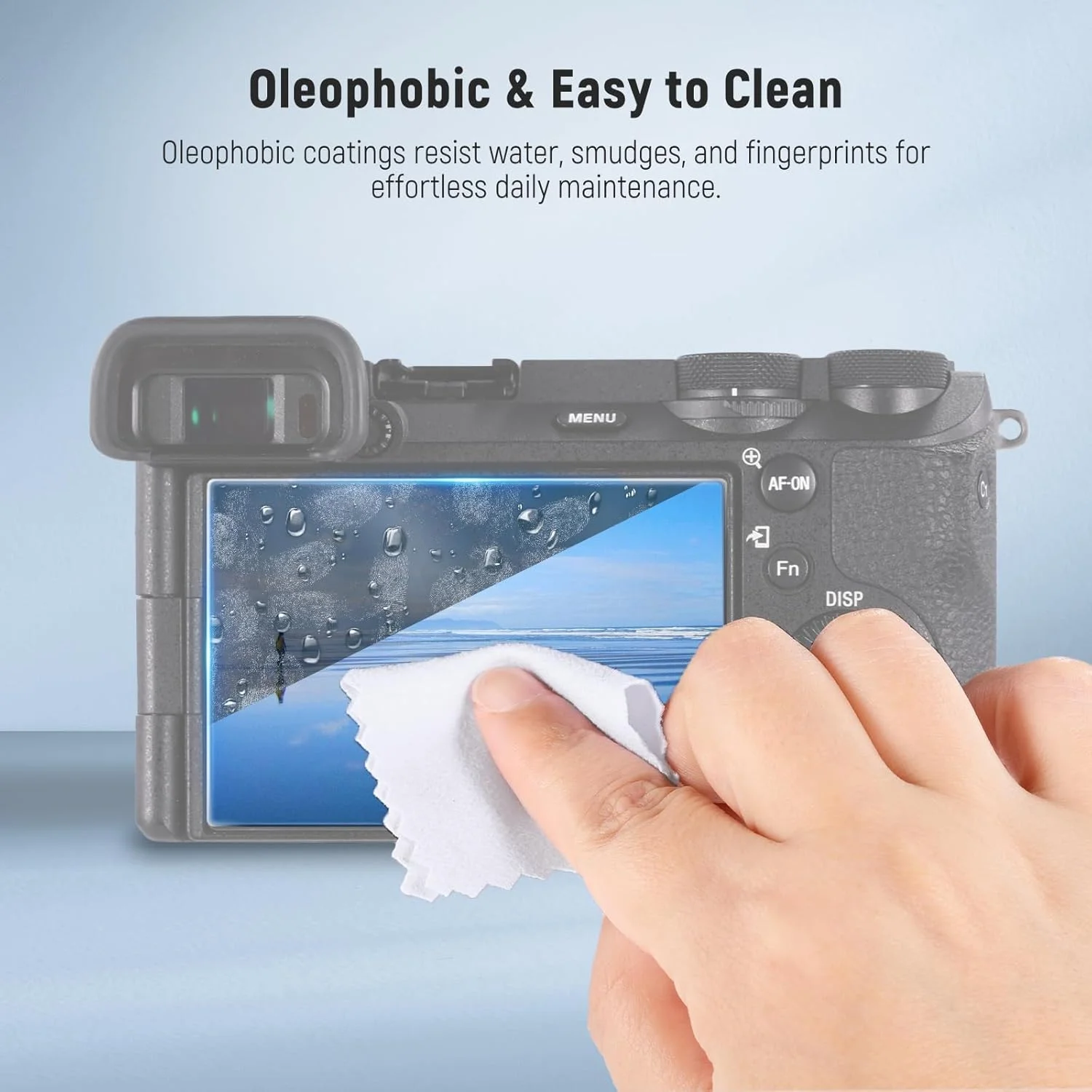 محافظ صفحه نمایش 3 اینچی دوربین نیور، شیشه حرارت دیده فوق العاده نازک با سختی 8H، انتقال نور 96٪، مقاوم در برابر خراش و اثر انگشت، سازگار با Sony ZV-E1, α7 IV, α7C II, α7C R, CA127 محافظ صفحه نمایش 3 اینچی دوربین نیور، شیشه حرارت دیده فوق العاده نازک با سختی 8H، انتقال نور 96٪، مقاوم در برابر خراش و اثر انگشت، سازگار با Sony ZV-E1, α7 IV, α7C II, α7C R, CA127