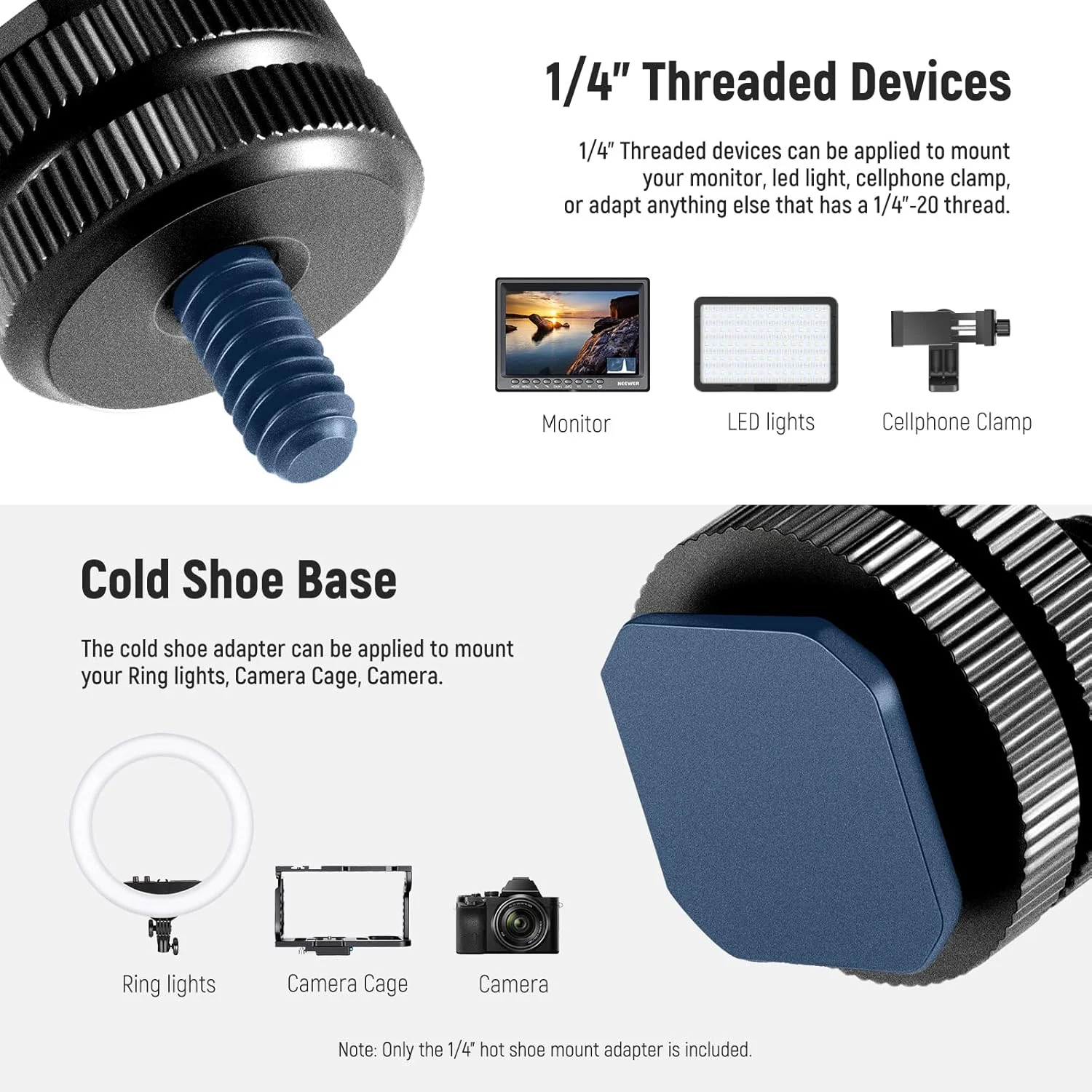 مجموعه 8 عددی تبدیل کفشک سرد 1/4 اینچی و پایه فلاش کفشک گرم NEEWER برای تجهیزات دوربین DSLR، آداپتور کفشک گرم دوربین، پایه های کفشک فلاش اسپیدلایت برای سه پایه مجموعه 8 عددی تبدیل کفشک سرد 1/4 اینچی و پایه فلاش کفشک گرم NEEWER برای تجهیزات دوربین DSLR، آداپتور کفشک گرم دوربین، پایه های کفشک فلاش اسپیدلایت برای سه پایه