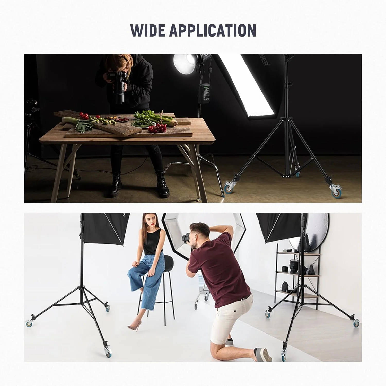 چرخ های چرخشی نیور، مجموعه 3 عددی چرخ های لاستیکی ضد لغزش با چرخش 360 درجه و قفل ترمز، آهن بادوام فقط برای پایه نور سنگین با پایه های ø0.9/22mm، ST001 چرخ های چرخشی نیور، مجموعه 3 عددی چرخ های لاستیکی ضد لغزش با چرخش 360 درجه و قفل ترمز، آهن بادوام فقط برای پایه نور سنگین با پایه های ø0.9/22mm، ST001