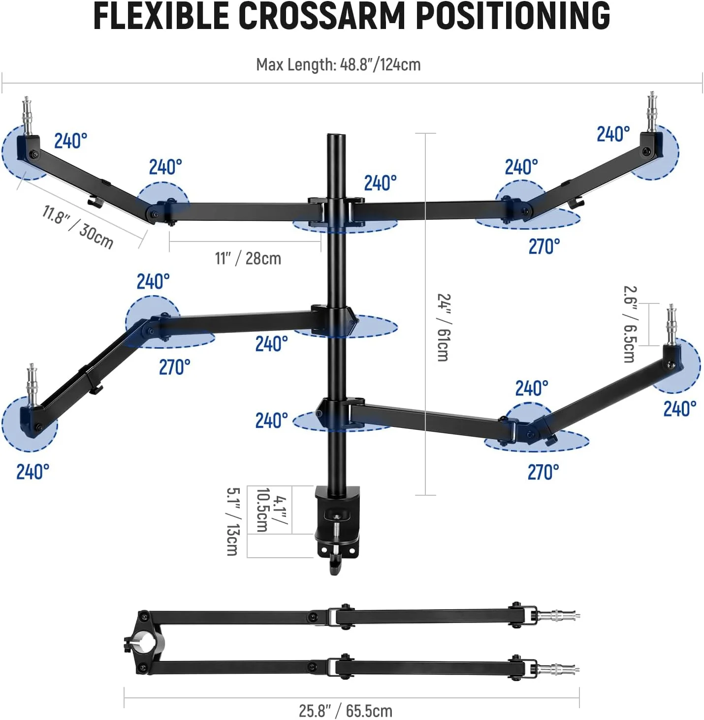 پایه رومیزی دوربین NEEWER، پایه نگهدارنده وب کم بالای سر با 4 بازوی مفصلی انعطاف پذیر، پیچ های 3/8 اینچ 1/4 اینچ 5/8 اینچ برای میکروفون، نور LED، ضبط ویدیو، پخش زنده، پادکست، بازی، ST004 پایه رومیزی دوربین NEEWER، پایه نگهدارنده وب کم بالای سر با 4 بازوی مفصلی انعطاف پذیر، پیچ های 3/8 اینچ 1/4 اینچ 5/8 اینچ برای میکروفون، نور LED، ضبط ویدیو، پخش زنده، پادکست، بازی، ST004