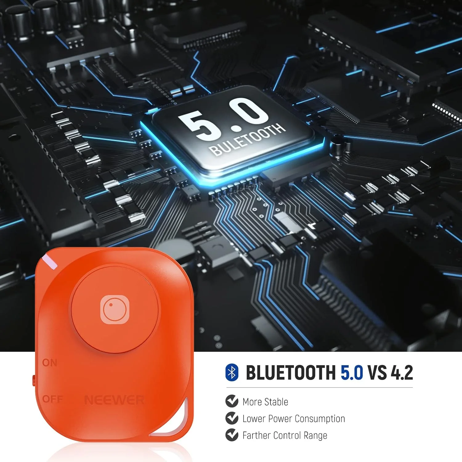 ریموت شاتر دوربین بلوتوثی NEEWER RT116 با بند گردنی، سازگار با گوشی های هوشمند آیفون، آیپد و اندروید برای عکس و فیلم سلفی در اینستاگرام و اسنپ چت ریموت شاتر دوربین بلوتوثی NEEWER RT116 با بند گردنی، سازگار با گوشی های هوشمند آیفون، آیپد و اندروید برای عکس و فیلم سلفی در اینستاگرام و اسنپ چت