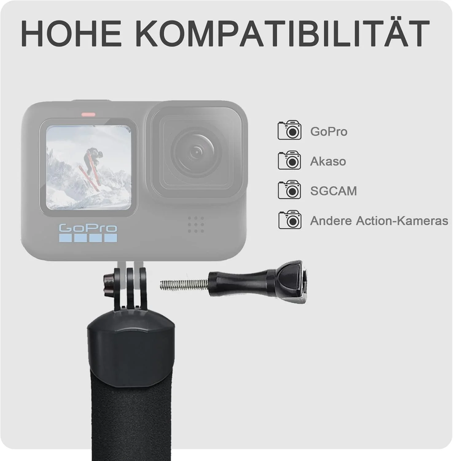 دسته شناور ضد آب FitStill Monopod برای Go Pro HERO 13/12/11/10/9/8/7/6/5/4/3 Session Max، DJI Osmo و سایر دوربین های اکشن. میله سلفی غواصی زیر آب
