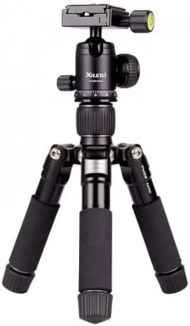 سه پایه فلزی کوچک، پایه مسافرتی قابل حمل، با سر چرخان 360 درجه برای دوربین های DSLR و تلفن های همراه، مدل FM5C2