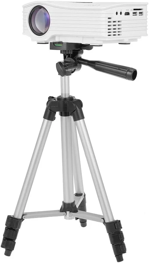 سه پایه آلومینیومی قابل حمل با نگهدارنده تلفن (JF-3110, 28-65cm, نقره ای/مشکی)