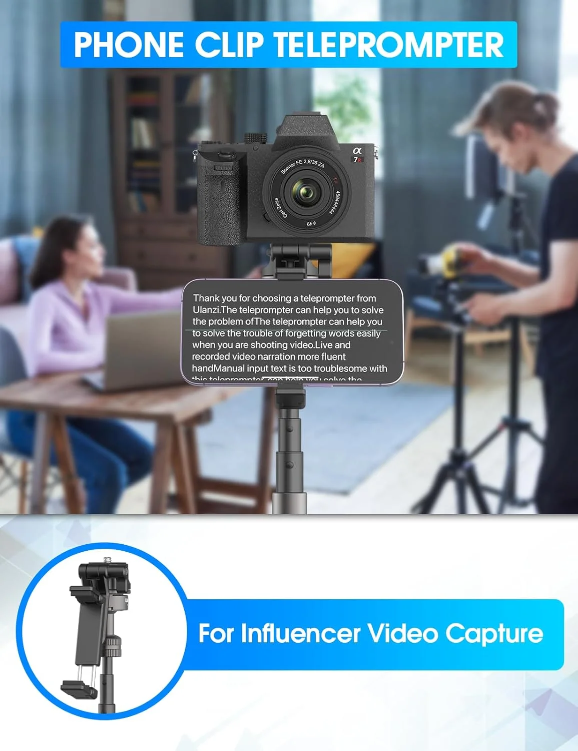 سه پایه کوچک گوشی ULANZI MT-63، سه پایه دوربین آلومینیومی تاشو قابل حمل 57 اینچی با گیره گوشی 2 در 1، سه پایه سبک وزن مسافرتی با سر توپی 360 درجه برای دوربین DSLR آیفون حداکثر بار 5 کیلوگرم