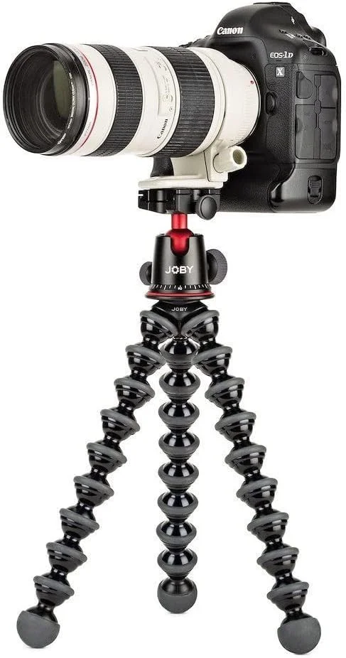 کیت Joby Gorillapod 5K. پایه سه پایه حرفه ای و هد توپی برای دوربین های DSLR یا دوربین های بدون آینه با لنز تا مشکی/ذغالی.
