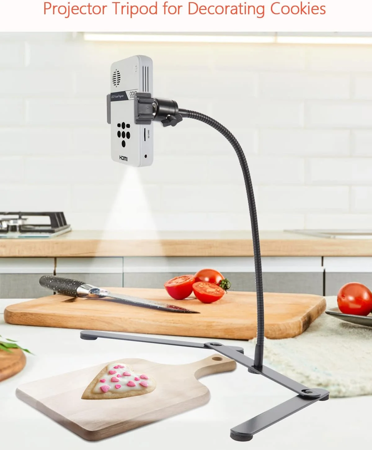 پایه نگهدارنده گوشی قابل تنظیم، هولدر موبایل، پایه رومیزی برای آموزش آنلاین، پخش زنده، ویدیوهای آنلاین، ساخت غذا، طراحی، نقاشی، ضبط آشپزی