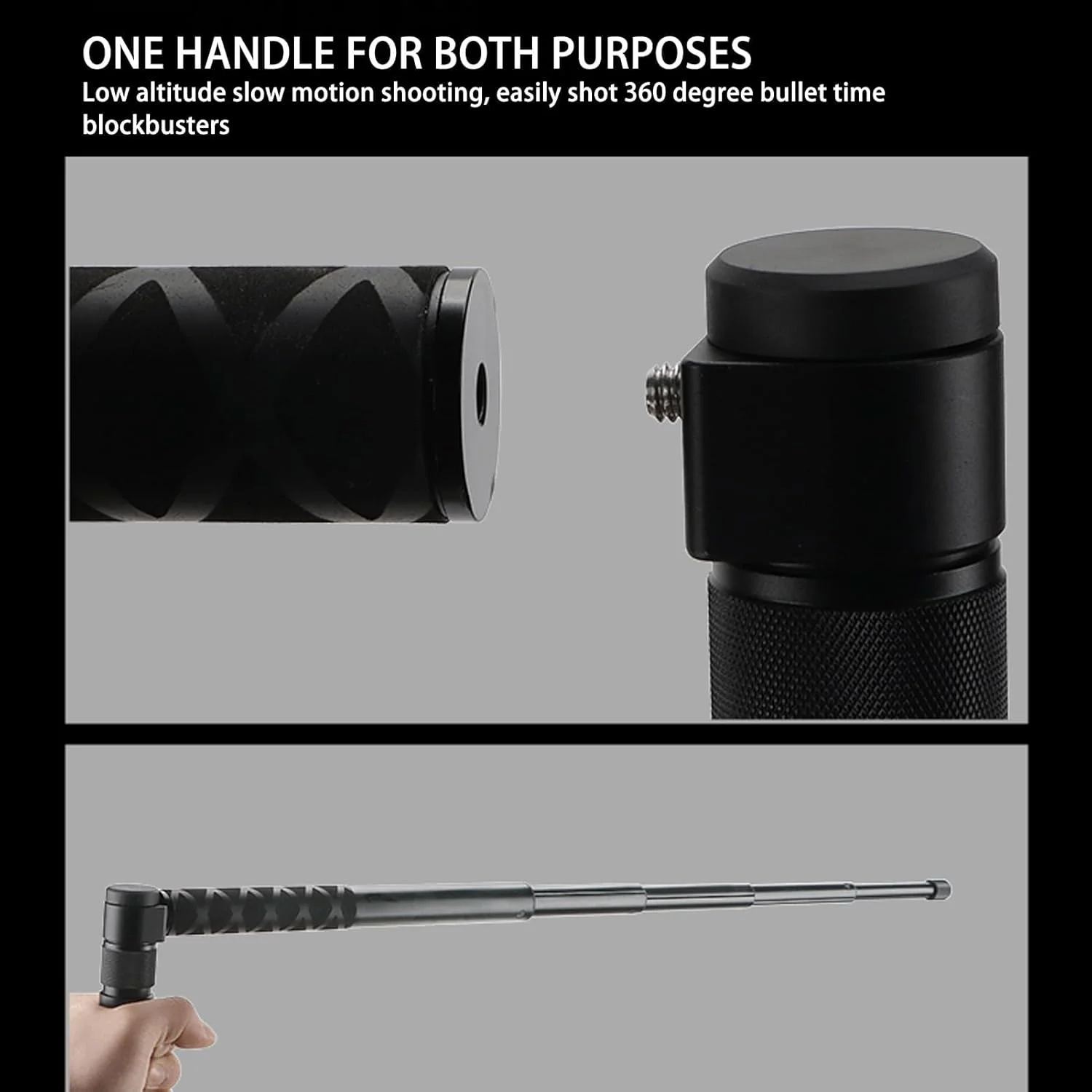 سه پایه تاشو رومیزی چند منظوره eWINNER سازگار با insta360 X5 X4/ONE X3/ONE X2/ONE R/ONE X/ONE RS GO 3s GO 2 Ace Pro2 EVO و سایر دوربین های ورزشی