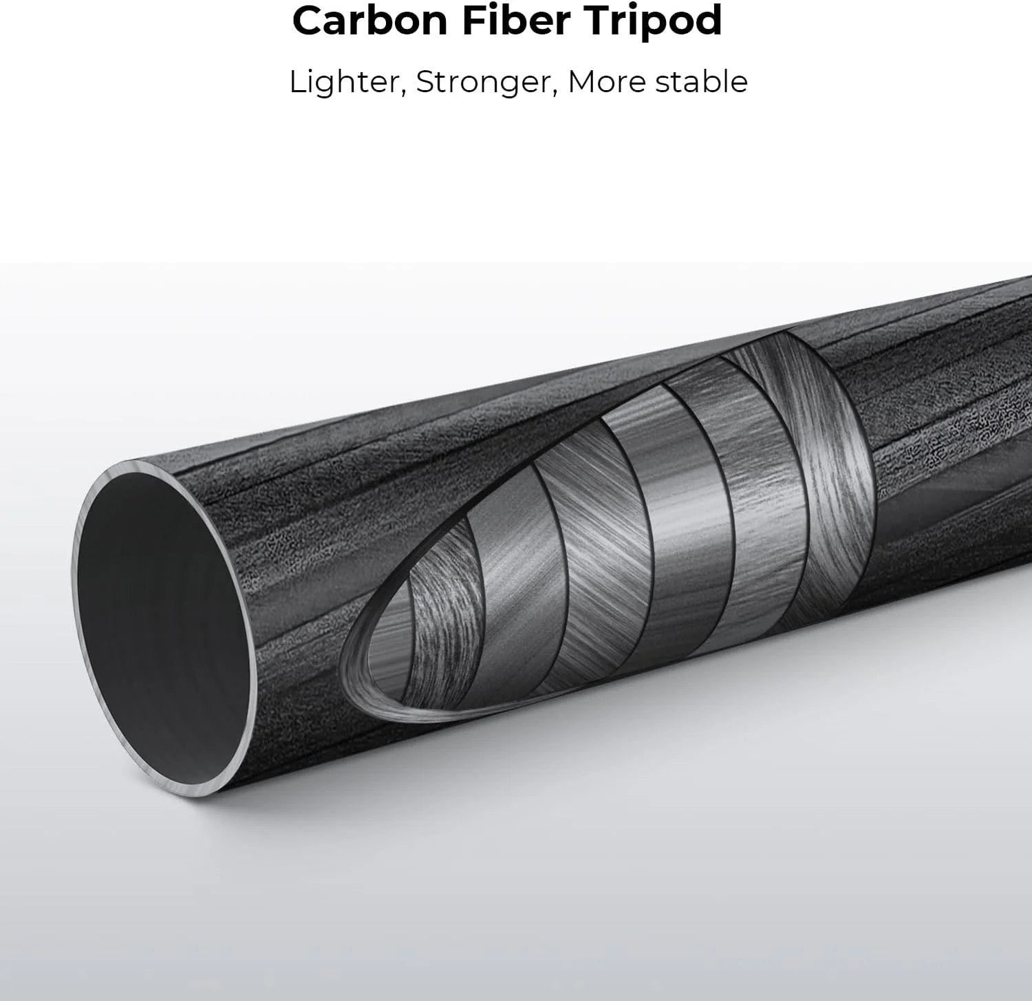 سه پایه دوربین فیبر کربنی 68 اینچی K&F Concept، سه پایه های جمع و جور با سر توپی فلزی، صفحه رهاسازی سریع، تک پایه جداشدنی با ظرفیت بار 10 کیلوگرم برای سه پایه تلفن همراه DSLR (SA255C1) D255C4+BH-28L