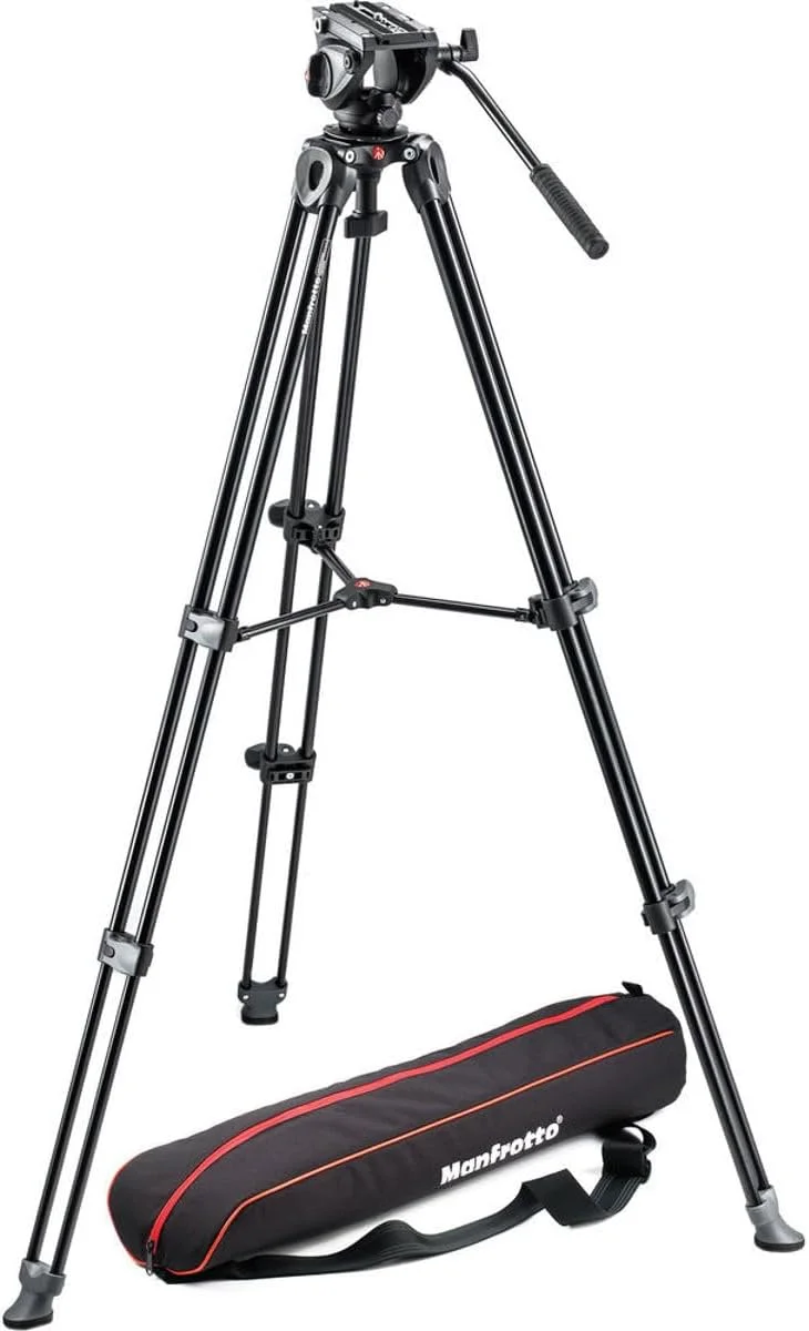 سیستم فیلمبرداری روان و سبک وزن Manfrotto MVK500AM، مشکی، Manfrotto MVH500A به همراه MVT502AM به همراه کیف، MVK500AM