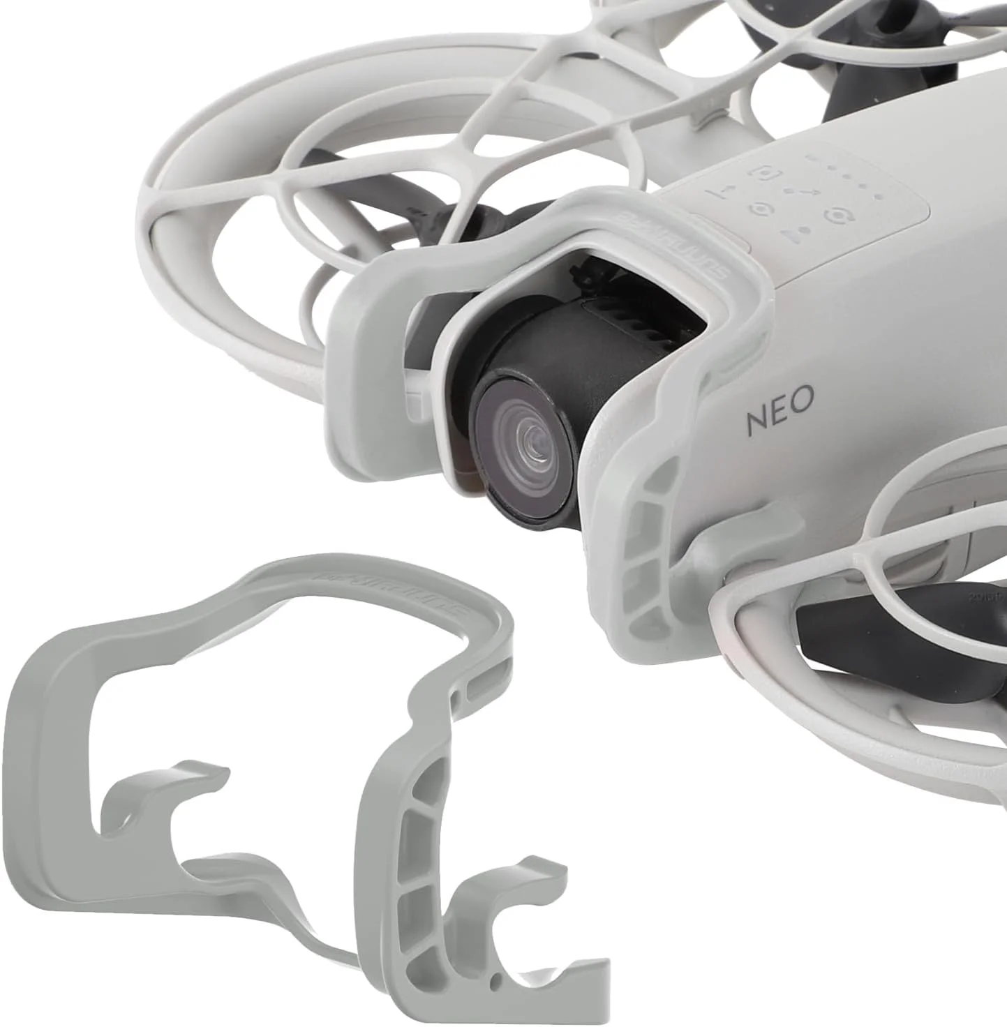 محافظ گیمبال با قابلیت نصب سریع برای DJI NEO، محافظ لنز دوربین با محافظت کامل ضد ضربه سازگار با لوازم جانبی DJI Neo (خاکستری)