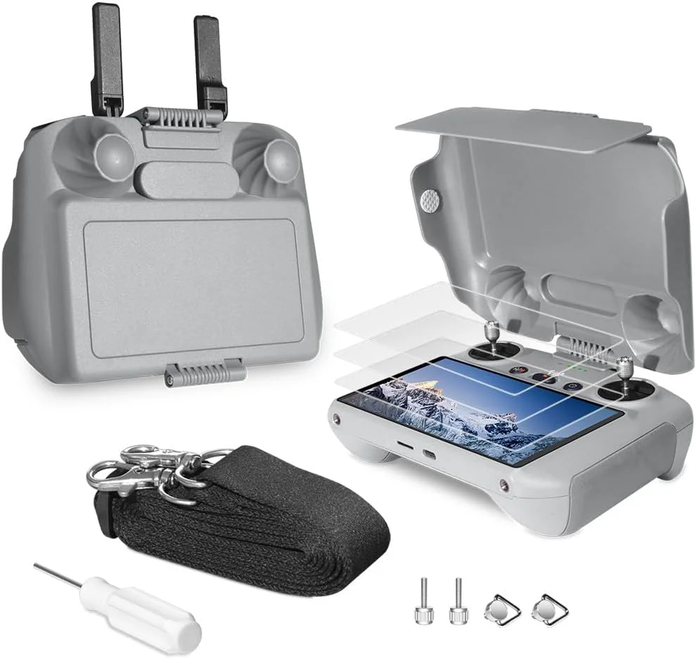کیت محافظ آفتاب RC 2 Arzroic با محافظ صفحه نمایش و بند گردنی برای DJI Mini 5 Pro/Mini 4 Pro/Mavic 4 Pro/Flip/Air 3S/Air 3