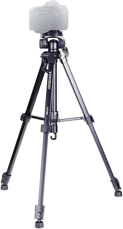 سه پایه حرفه ای Yunteng Vct-668 Pro با هد متحرک روان برای دوربین های SLR/DSLR کانن نیکون