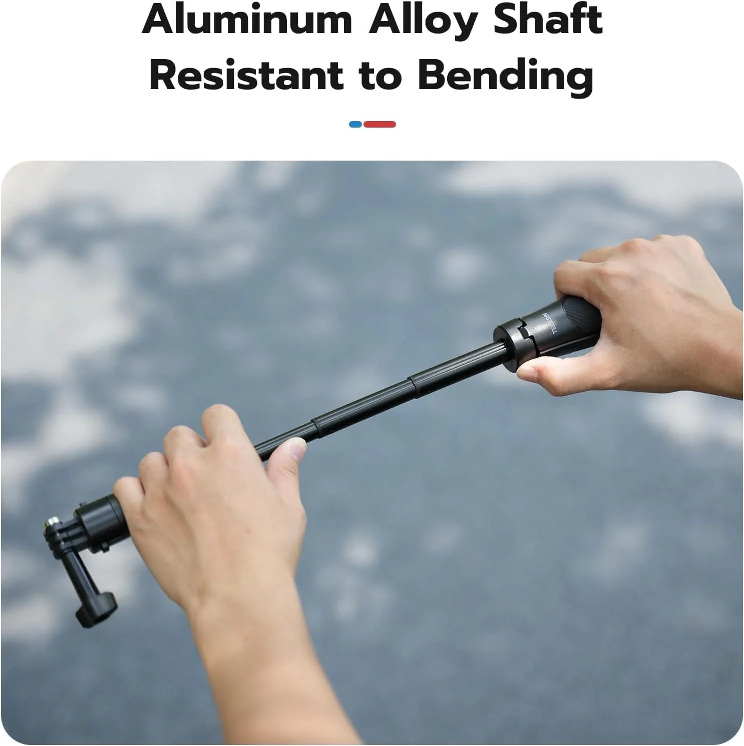 سه پایه رومیزی کوچک با اتصال سریع TELESIN 2.0 سازگار با GoPro Insta360 DJI Action Osmo Pocket | سایز جمع و جور، قابل افزایش طول، مونوپاد دوربین