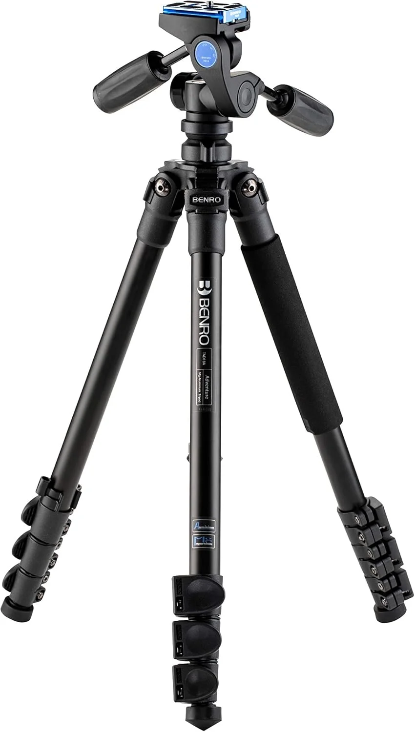 سه پایه آلومینیومی Benro Adventure به همراه هد پن و تیلت HD1A
