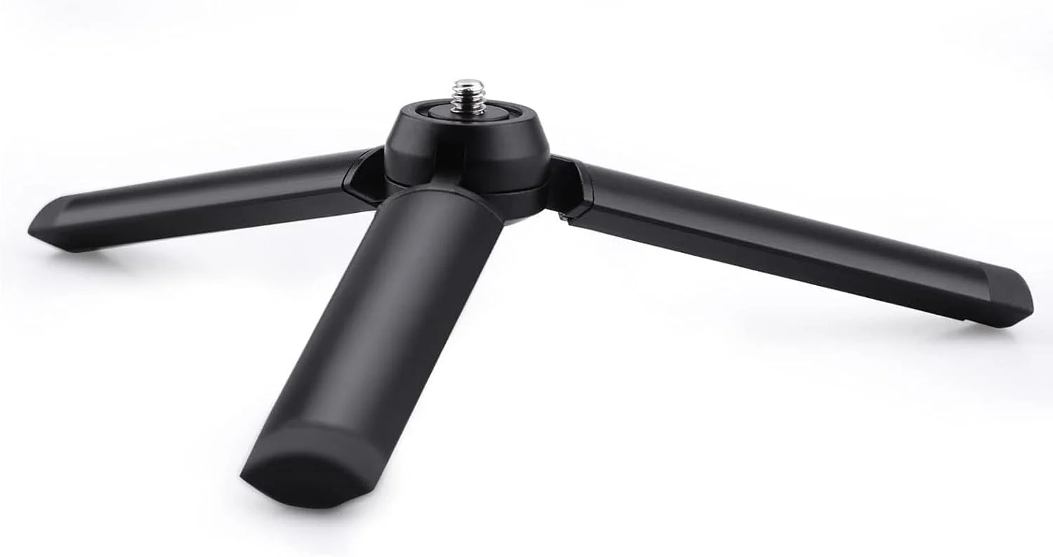 مینی سه پایه برای DJI Pocket 3/Osmo Mobile، برای GoPro 13/Insta360 X3 - پایه رومیزی و دسته نگهدارنده آلیاژ آلومینیوم با پیچ ¼ اینچ، سه پایه رومیزی جمع و جور 4.2 اینچی برای ولاگینگ (حداکثر بار 10 کیلوگرم)
