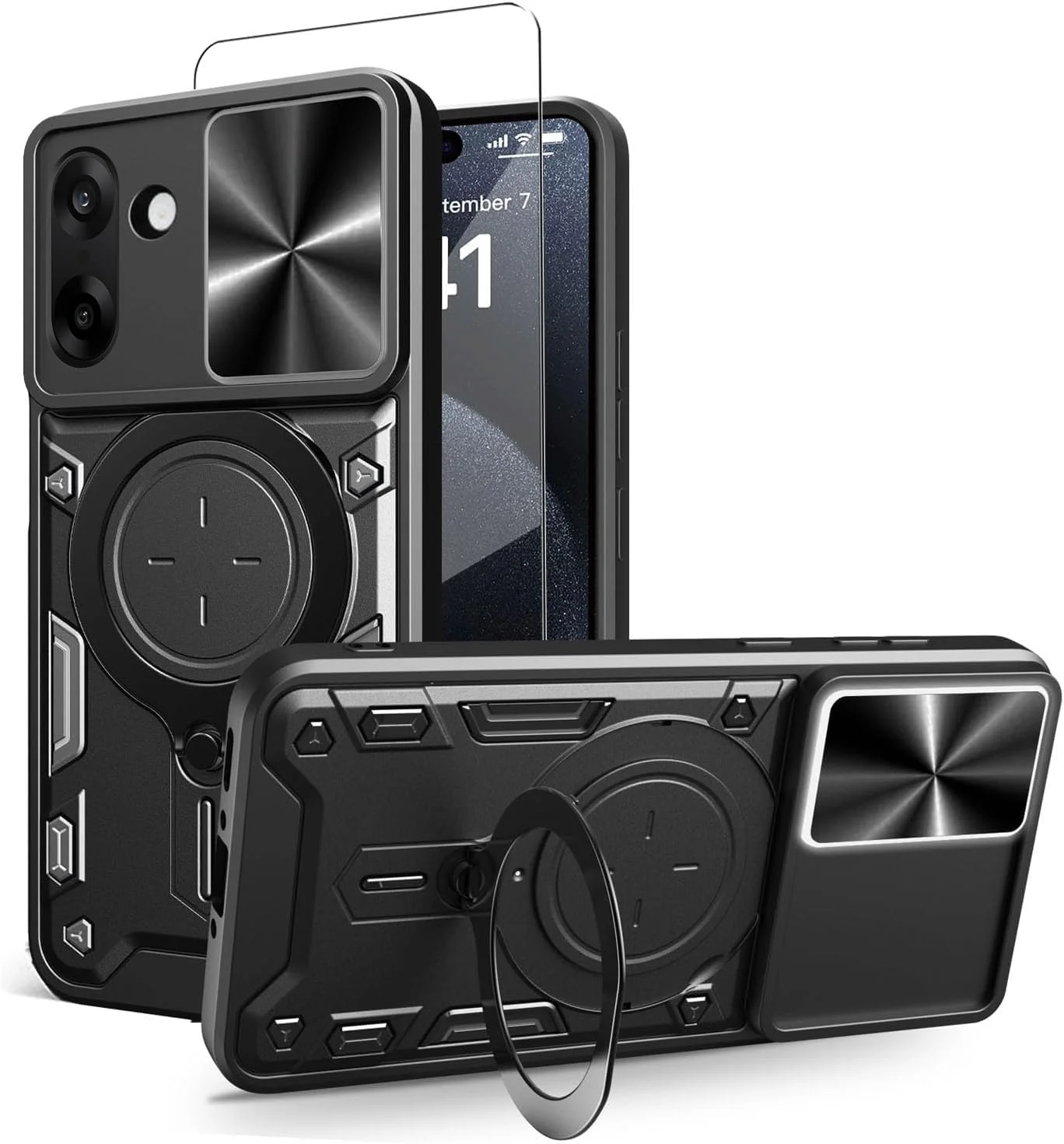 کاور محافظ گوشی ZMONE برای OnePlus Nord CE5 5G به همراه محافظ صفحه نمایش، دارای محافظ کشویی دوربین، کاور محافظتی سنگین و مقاوم - مشکی کاور محافظ گوشی ZMONE برای OnePlus Nord CE5 5G به همراه محافظ صفحه نمایش، دارای محافظ کشویی دوربین، کاور محافظتی سنگین و مقاوم - مشکی