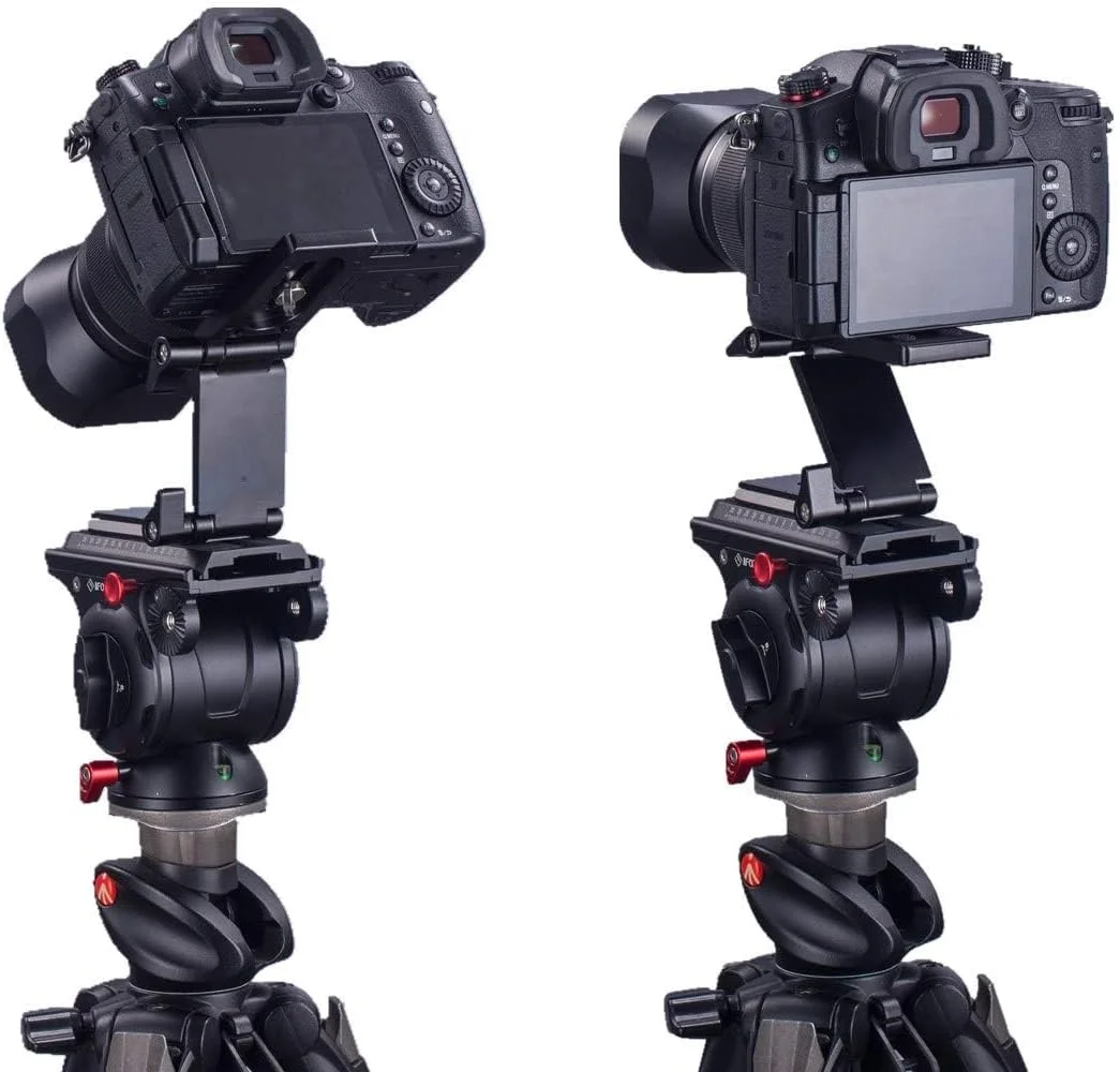 براکت سر سه پایه تاشو انعطاف پذیر یونیورسال Z، صفحه نصب رهاسازی سریع سر سه پایه Arca-Swiss برای تک پایه، ریل لغزنده، قفس، تثبیت کننده گیمبال، سازگار با دوربین های DSLR کانن، نیکون، سونی، پاناسونیک