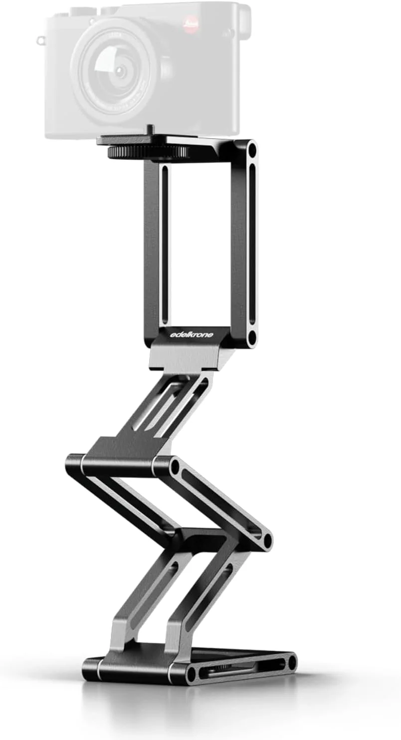 هد انعطاف پذیر همه کاره edelkrone FlexTILT MAX برای چرخاندن، کج کردن و موارد دیگر - سه پایه برای دوربین ها تنظیم آسان سر کج Z-Flex، سه پایه برای لغزنده ها، دالی ها، جیب ها و پایه های دوربین (MAX)