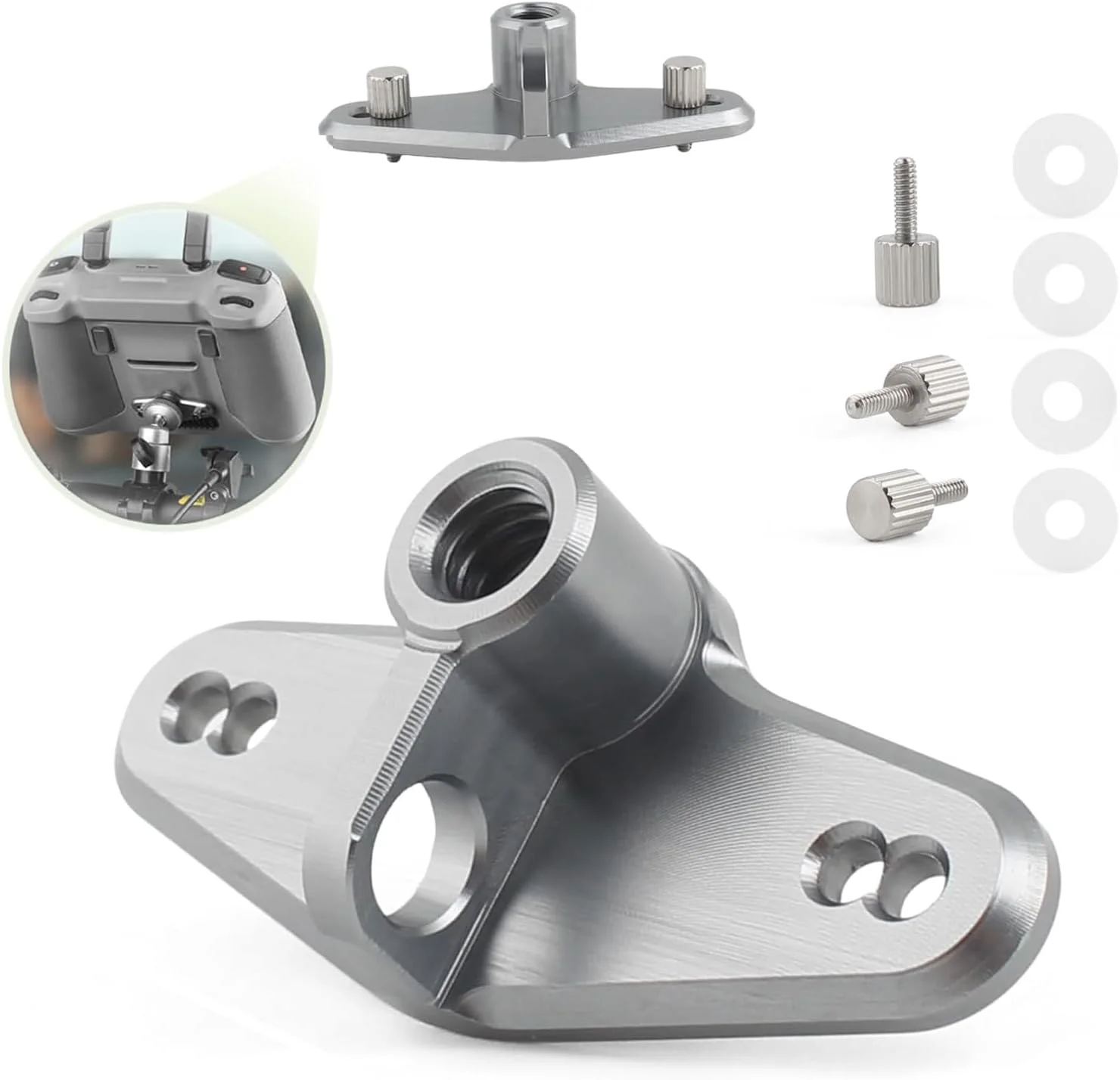 آداپتور نصب دوچرخه RC RC2 برای DJI Mini 3/Air 3/Mini 3 Pro/Mini 4 Pro، براکت سواری کنترل از راه دور Azonee با صفحه نمایش، نگهدارنده دوچرخه بادوام برای لوازم جانبی کنترل از راه دور