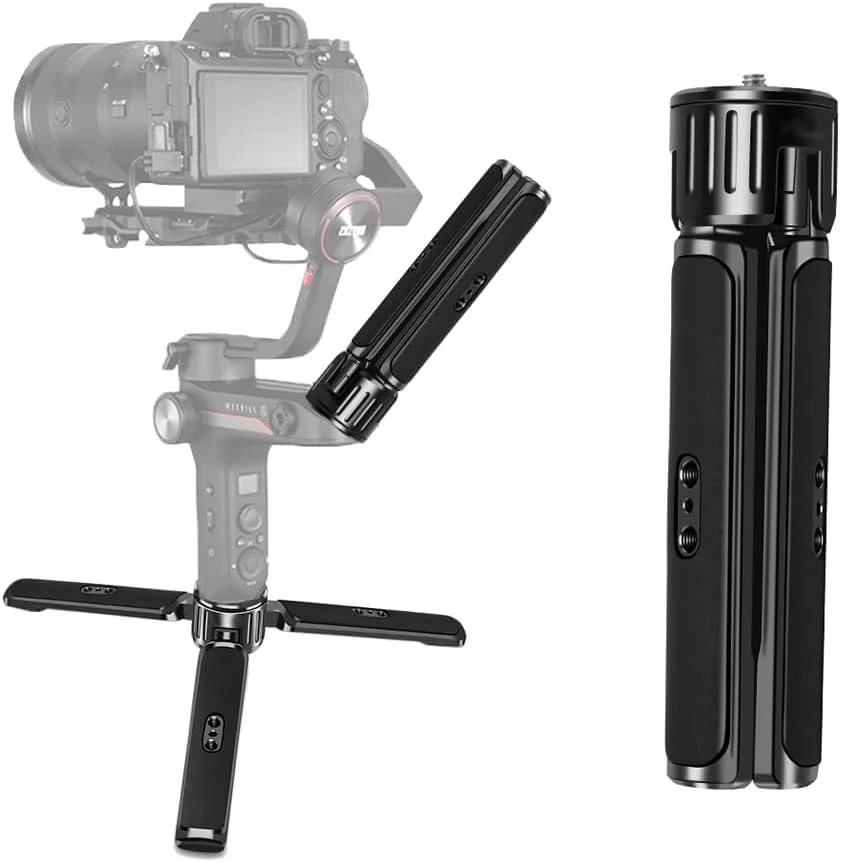 سه پایه رومیزی آلومینیومی مقاوم NALACAL، پایه سه پایه رومیزی برای DSLR، گیمبال Zhiyun Weebill/Crane/Lab، DJI Ronin S/SC/RS/RSC Series، Osmo Mobile، سه پایه تثبیت کننده دسته گیمبال