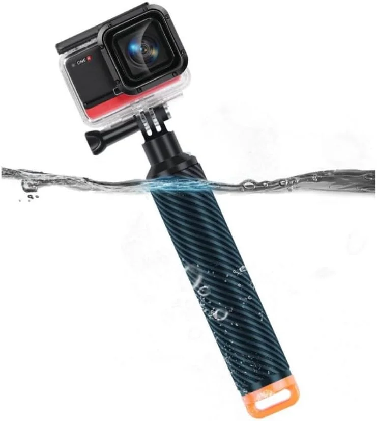 تک پایه ضد آب شناور سازگار با GoPro Hero 12 11 10 9 8 7 6 5 4 3+ 2 1 Session Black Handler & Handle Mount Accessories