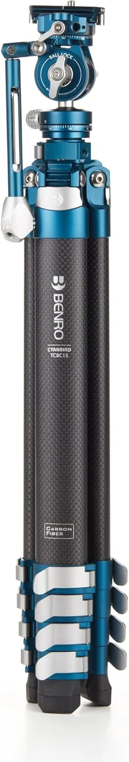 سه پایه فیبر کربنی 5 قسمتی Benro CyanBird با هد FS20PRO 2 در 1 (TCBC15FS20PROC)