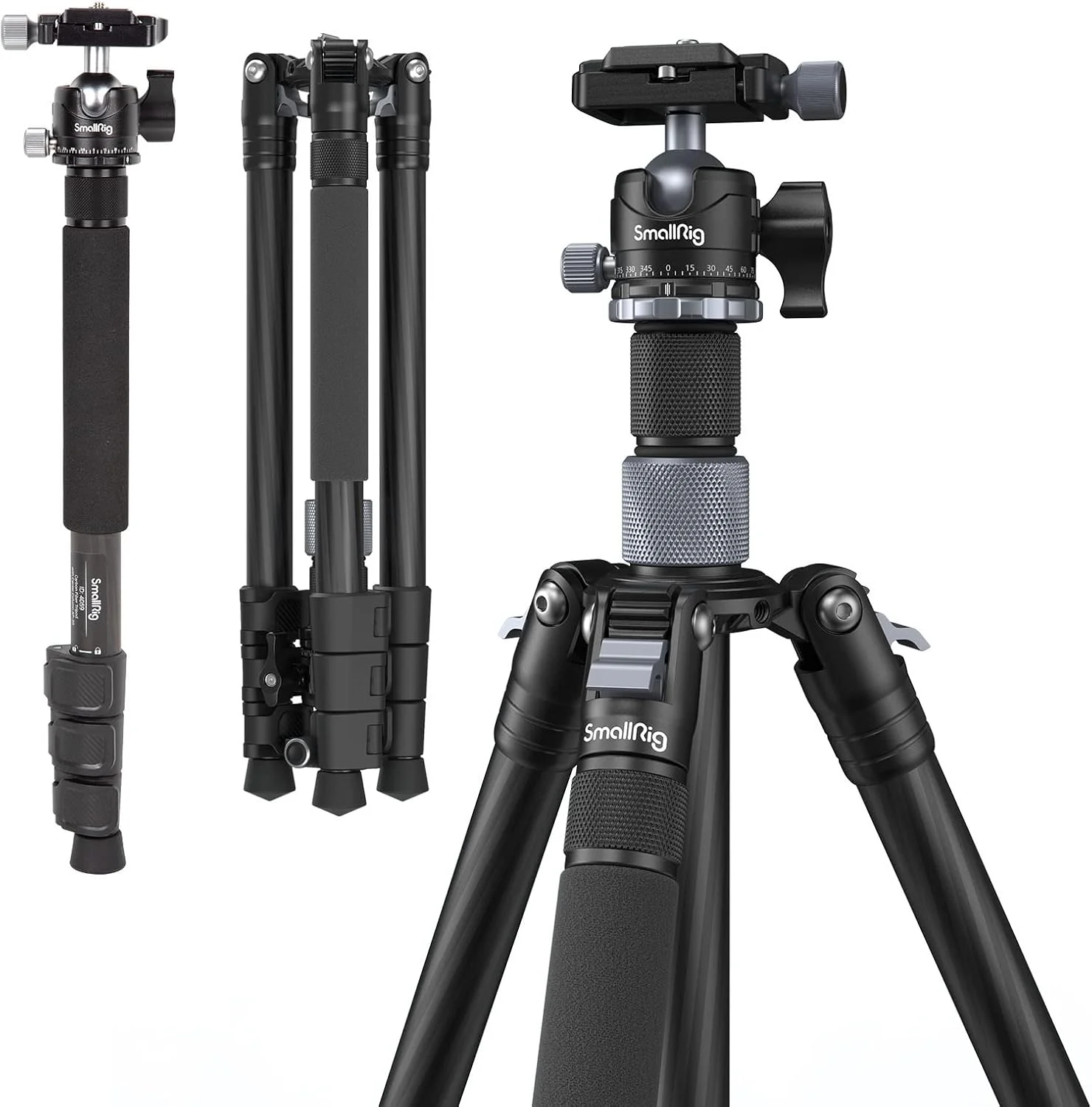 سه پایه فیبر کربنی SmallRig AP-20 4059 به همراه ستون مرکزی