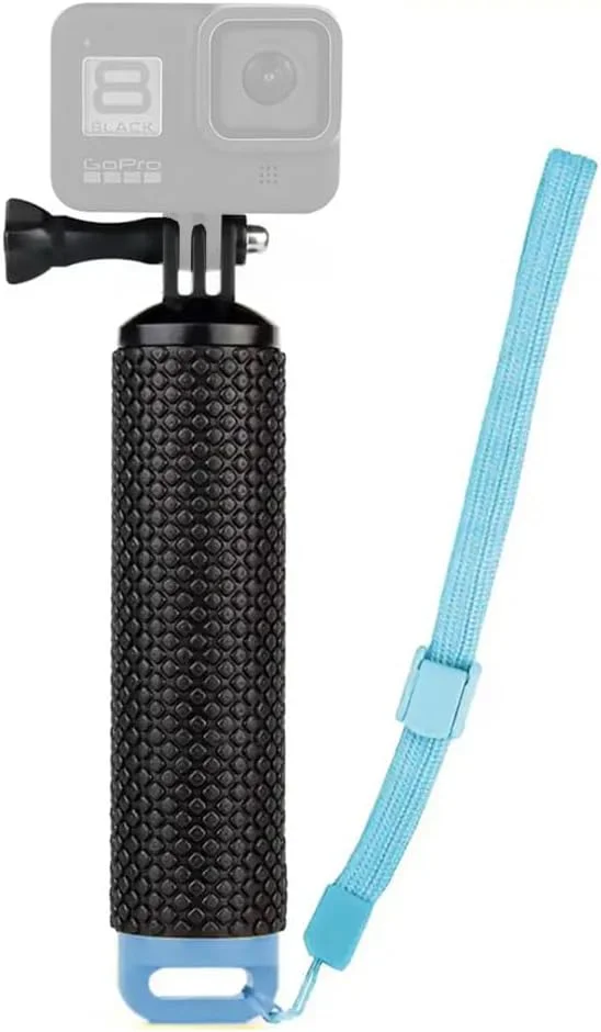 دسته شناور دوربین WANGCL، دسته سلفی ضد آب، دستگیره شناور برای دوربین های اکشن GoPro Hero 10 9 Hero10 Max Hero9 Akaso Apexcam - آبی