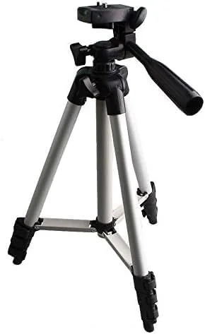 پایه سه پایه دوربین 50 اینچی مشکی و نقره ای برای سری Canon EOS (1100D، 500D، 550D، 600D)