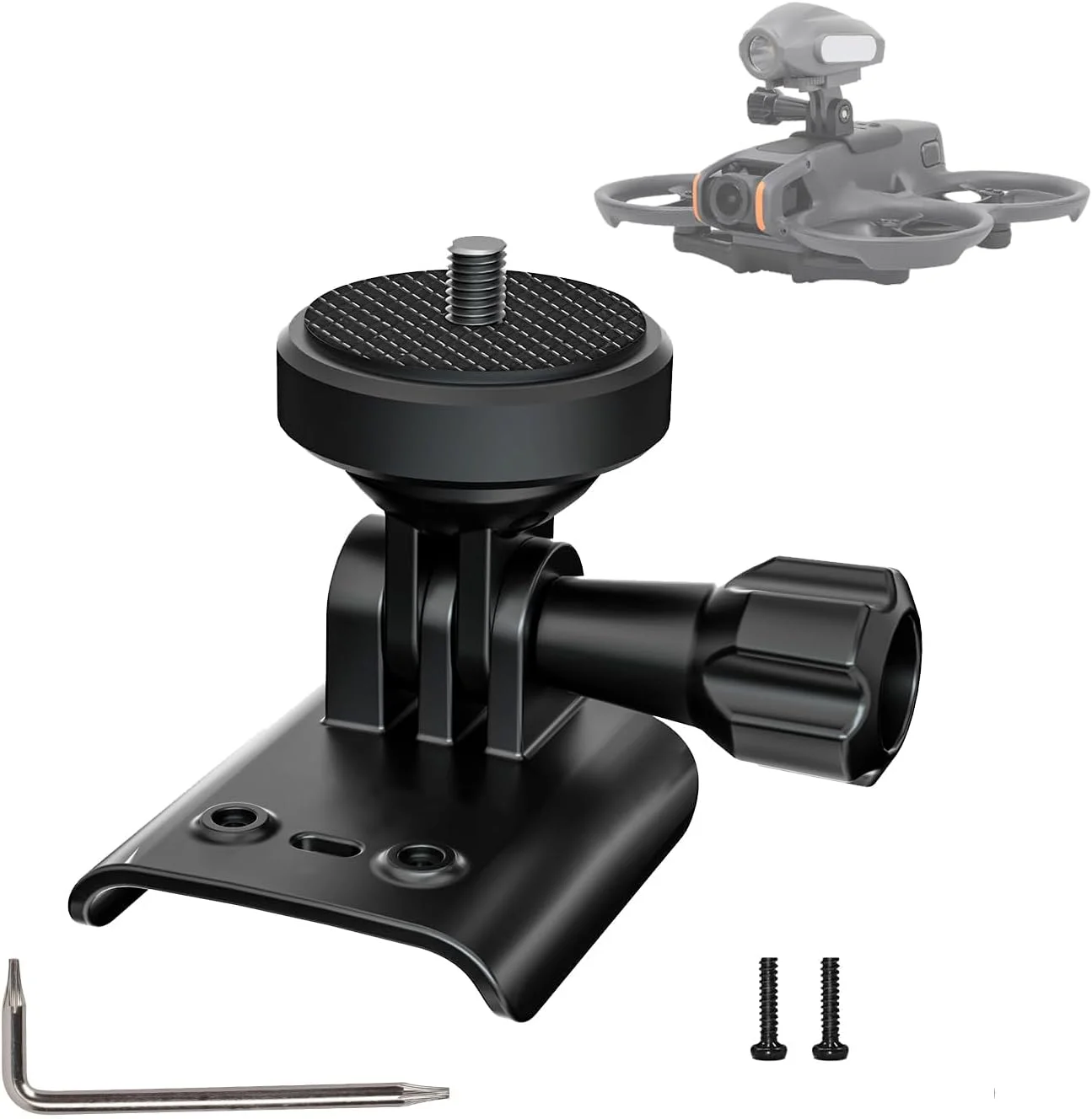 مجموعه آداپتور اتصال برای پهپاد DJI Avata 2 FPV، سازگار با دوربین های 360 Go 3/2/1، براکت نگهدارنده توسعه یافته با پیچ 1/4، لوازم جانبی همه کاره برای عکاسی پیشرفته