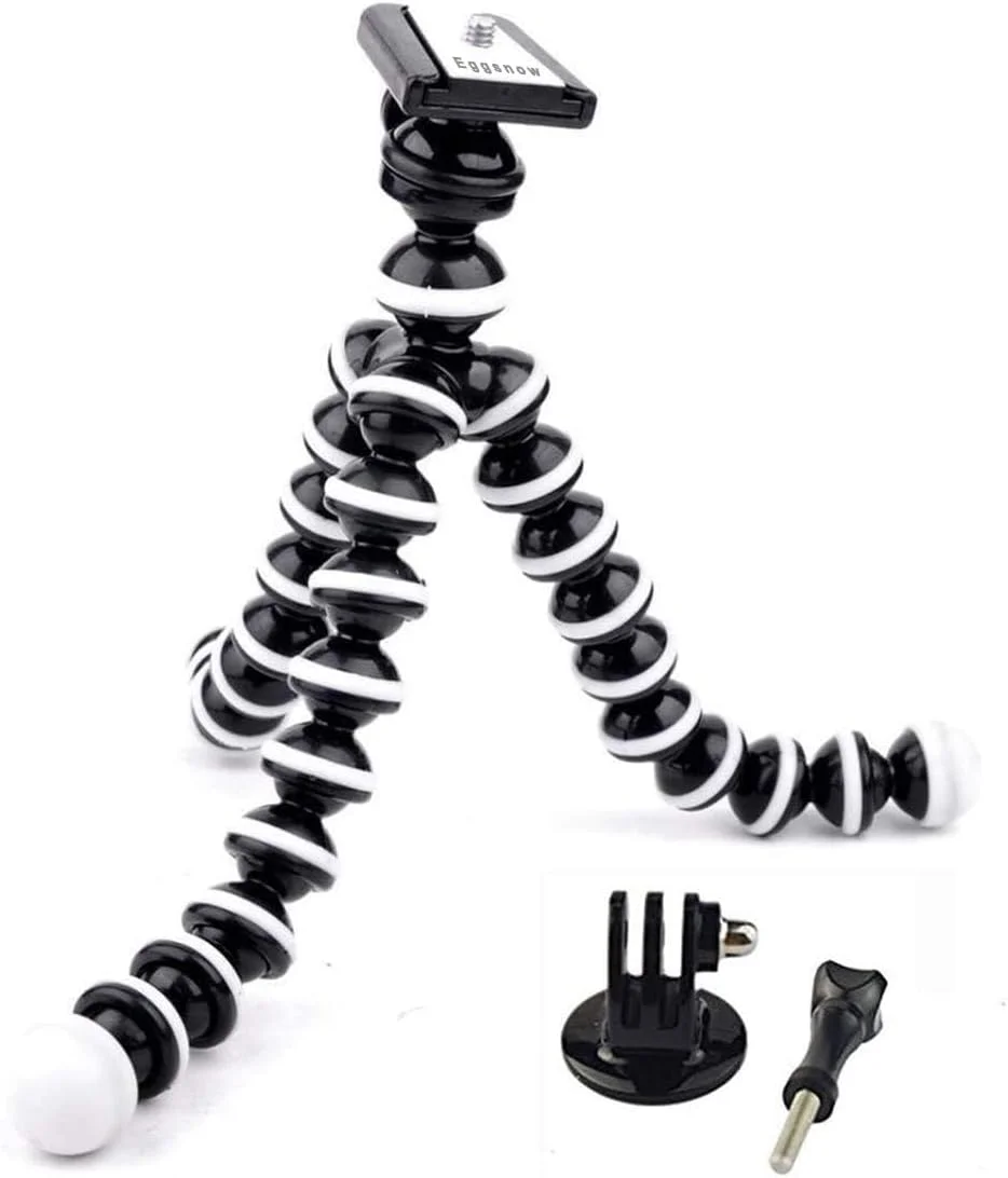 پایه دوربین انعطاف پذیر 10 اینچی هشت پا eWINNER برای GoPro Hero 13 12 Max Fusion/برای Akaso/برای DJI Action4/برای insta360 ONE X3 X2 Davola Dragon Touch Jeemak Cam