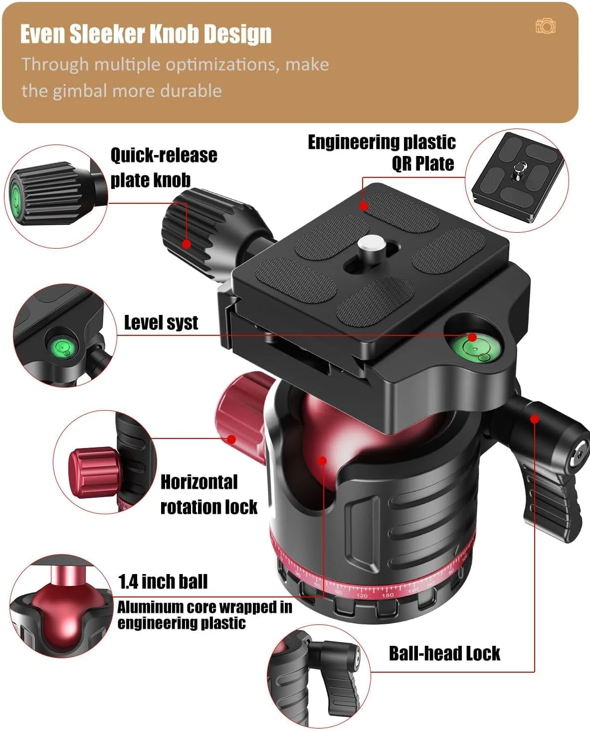 سه پایه دوربین BIGTHREE، سه پایه و تک پایه آلومینیومی تاشو، سه پایه عکاسی حرفه ای دوربین با سر توپی 360 درجه، براکت قابل حمل برای عکاسی در فضای باز، سازگار با اکثر دوربین ها