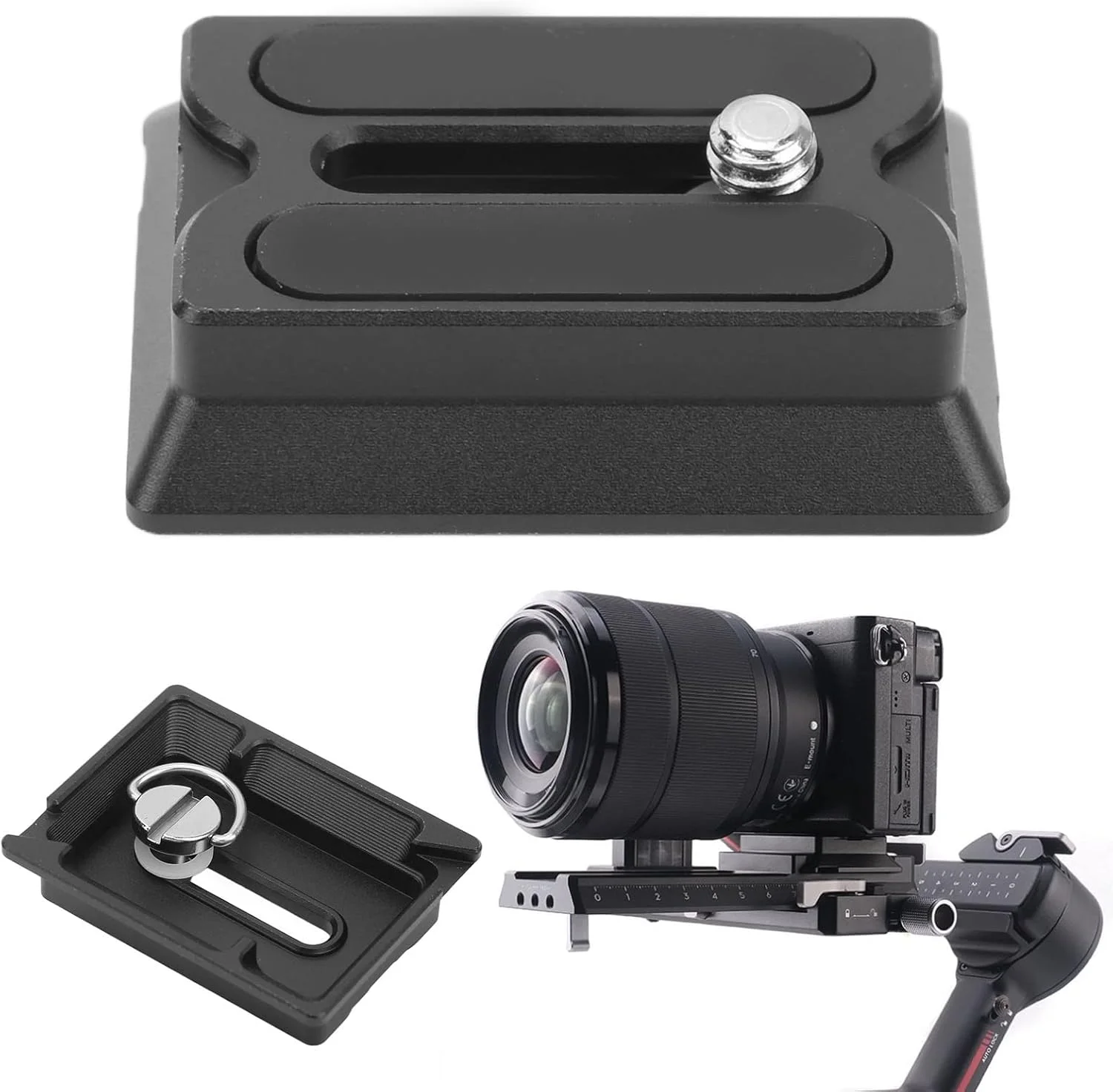 سر سه پایه Goshyda با صفحه کفشک رهاسازی سریع و دسته، سر پانورامای 360 درجه برای دوربین های DSLR SLR و تلفن های هوشمند، سازگار با تثبیت کننده Ronin Rsc2 Rs2 Rs3