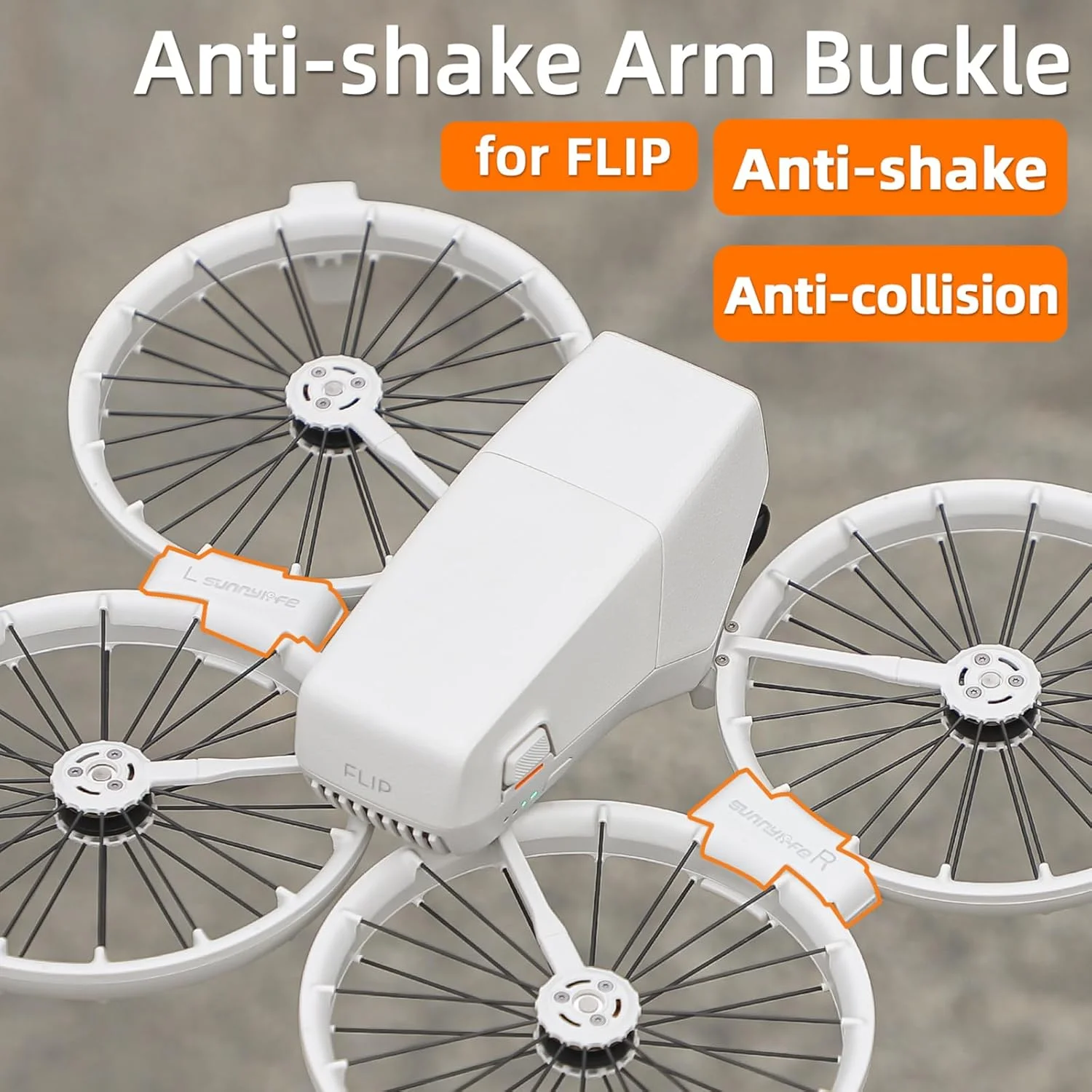 نگهدارنده بازوی ملخ Sinyutia برای DJI Flip، گیره ثابت ضد لرزش و جذب شوک با قابلیت نصب سریع برای لوازم جانبی DJI Flip