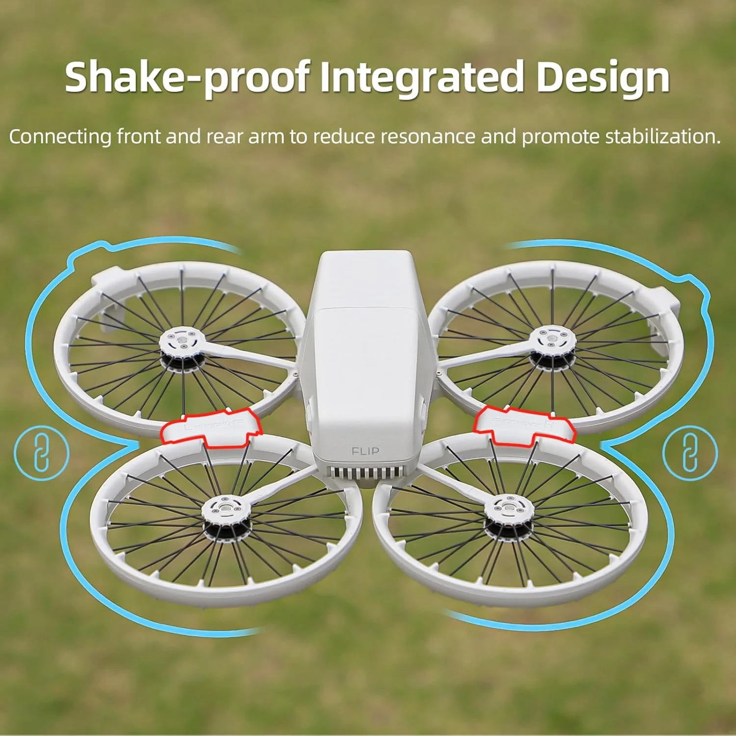 نگهدارنده بازوی ملخ Sinyutia برای DJI Flip، گیره ثابت ضد لرزش و جذب شوک با قابلیت نصب سریع برای لوازم جانبی DJI Flip