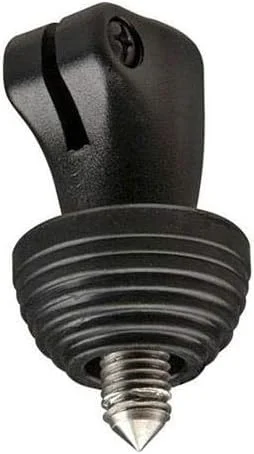 پایه های ضد زنگ استیل با روکش لاستیکی مانفروتو برای سه پایه های منتخب (160SPK3)، مشکی، مجموعه 3 عددی