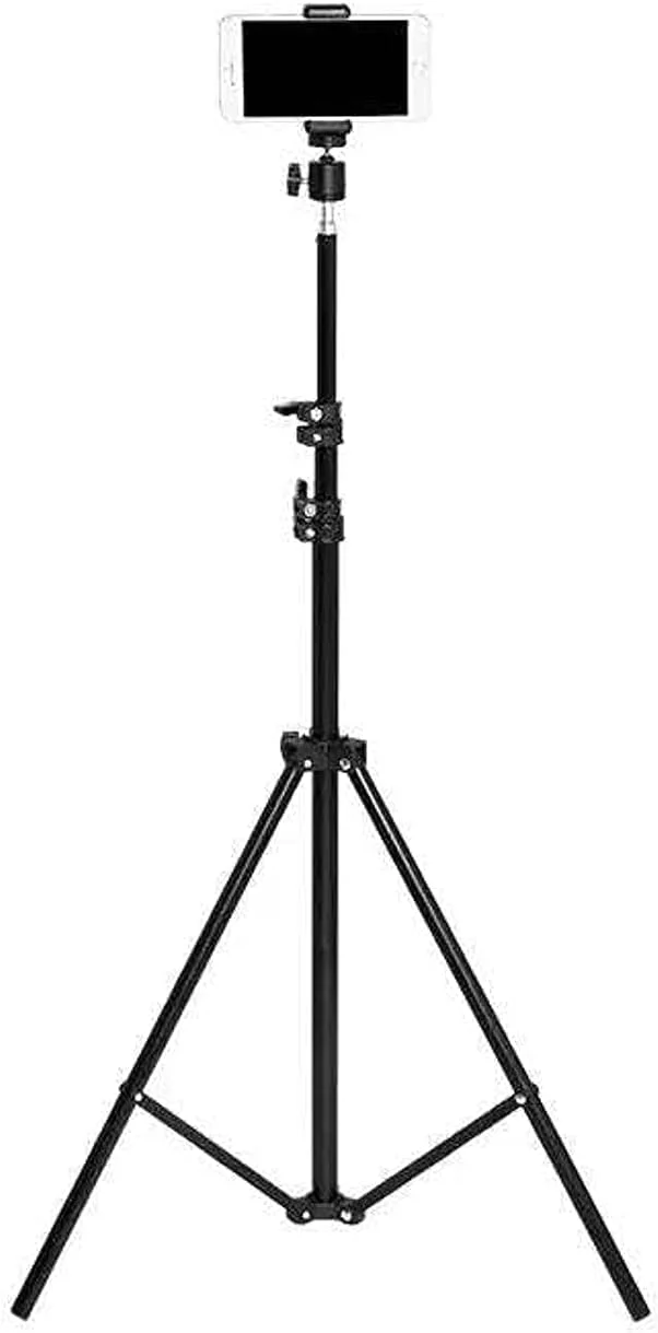 پایه سه پایه جهانی تلسکوپی 136 سانتی متری - سه پایه مسافرتی سبک وزن برای دوربین و تلفن هوشمند، پایه های انعطاف پذیر، ایده آل برای فیلم، سلفی، ولاگ (نگهدارنده تلفن شامل نمی شود)