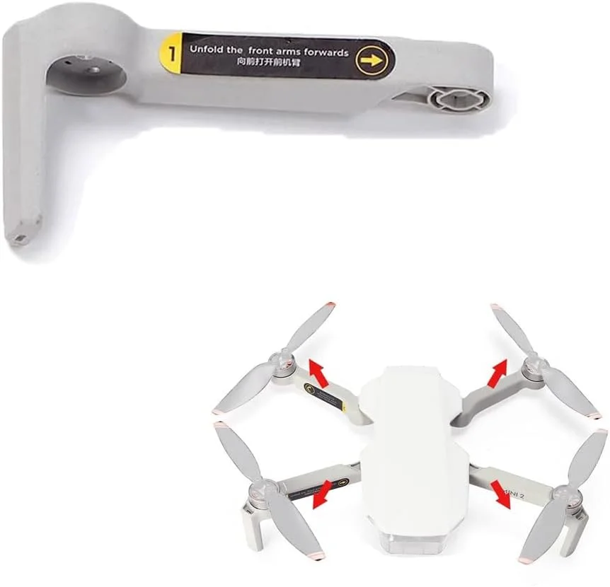 پوسته بازوی پهپاد زالاتی بدون موتور، لوازم جانبی پوشش بازو، قطعات تعمیراتی سازگار با DJI Mavic Mini 2/ Mini SE - جلو راست