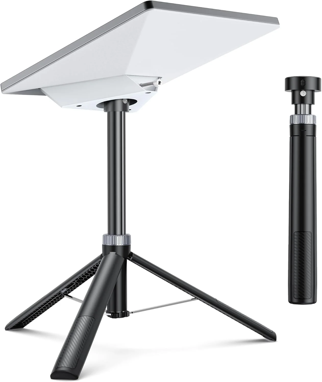 پایه سه پایه کوچک XMoving Starlink، پایه سه پایه قابل حمل با آداپتور آلومینیومی، سازگار با مدل های جدید و قدیمی Starlink Mini برای کمپینگ و پیاده روی در فضای باز