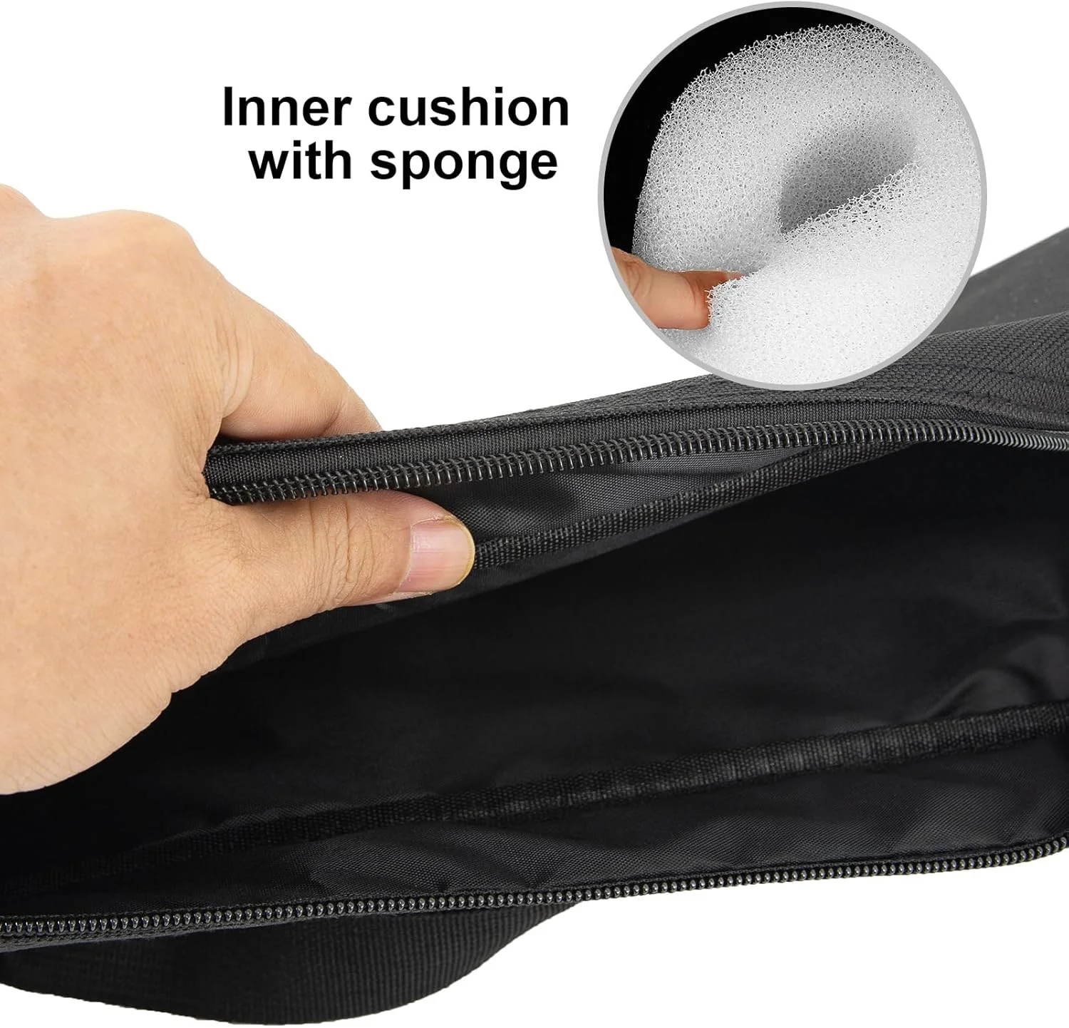 کیف حمل سه پایه با بند شانه - 17 اینچ بادوام با پد برای پایه سه پایه، چراغ ها و پایه های میکروفون