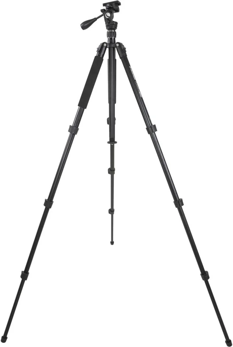 سه پایه تلسکوپی Celestron Hummingbird با سر پن تیلت سریع، ارتفاع 58 تا 175 سانتی متر، مشکی سه پایه تلسکوپی Celestron Hummingbird با سر پن تیلت سریع، ارتفاع 58 تا 175 سانتی متر، مشکی