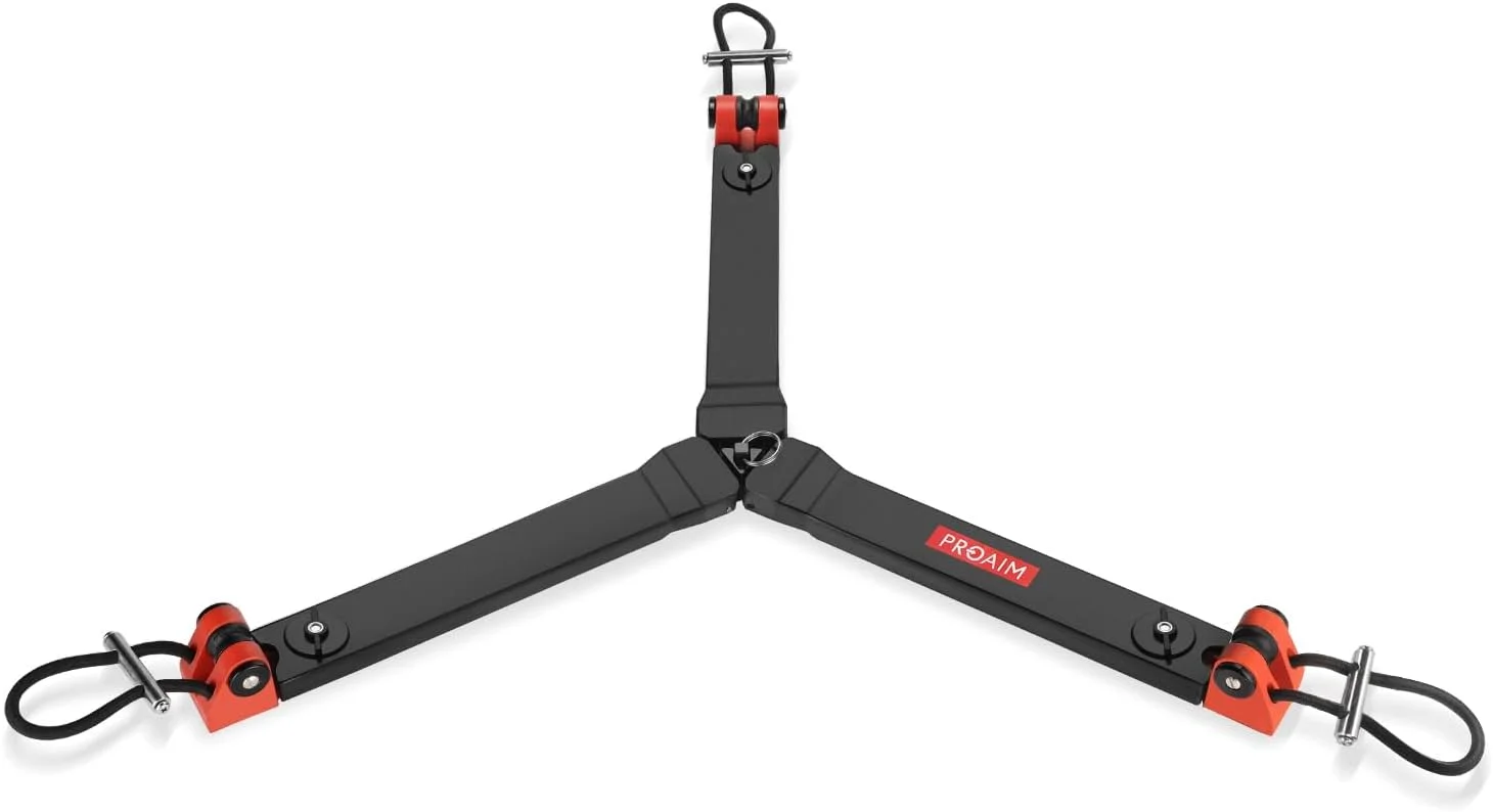 پایه لاستیکی سنگین PROAIM برای سه پایه های Sachtler/همه سه پایه ها با پایه های دوشاخه | سازگار با سه پایه های سنگین تا 95 کیلوگرم | طراحی تلسکوپی و تاشو + نصب ایمن سه پایه (P-RB-SP)