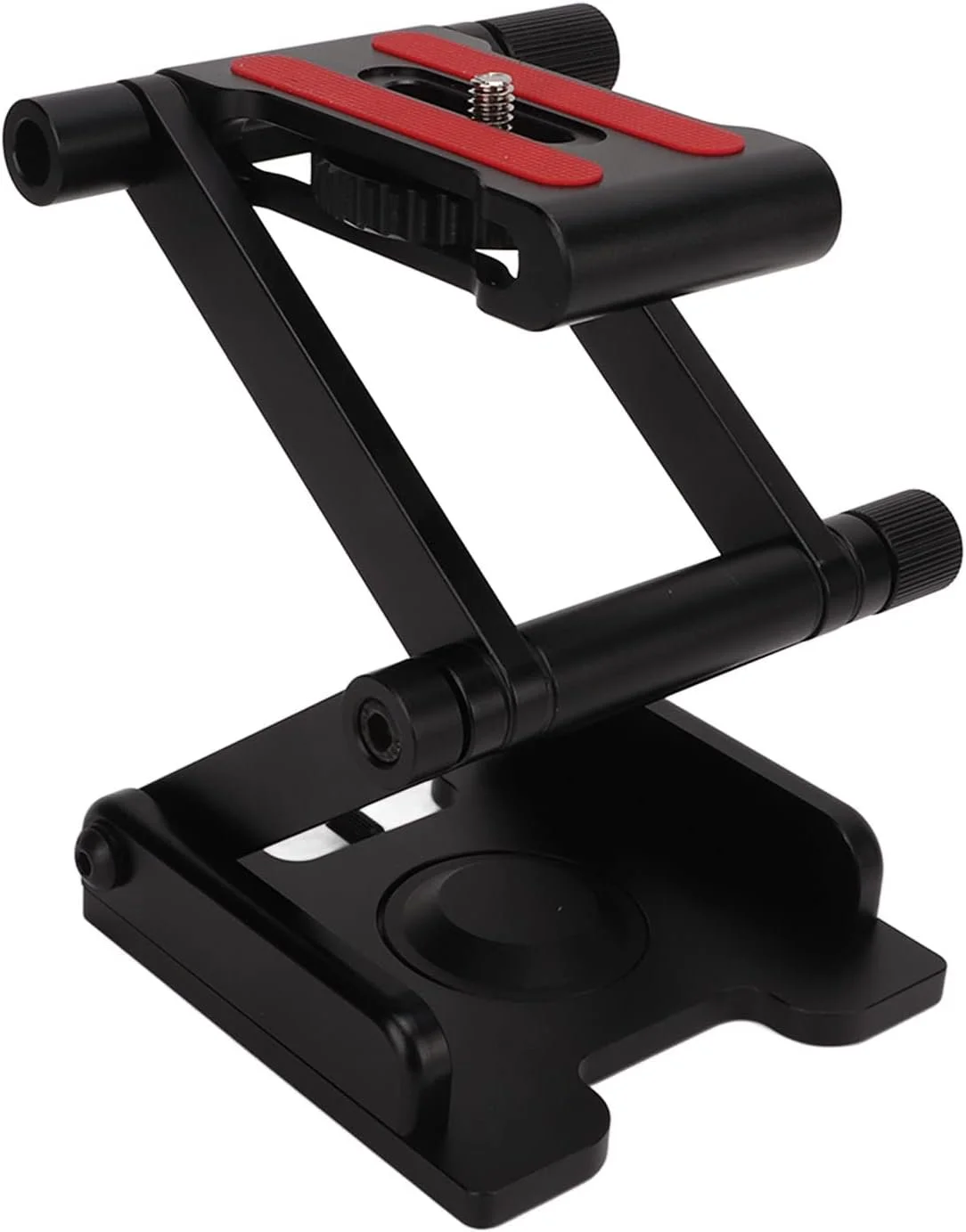 نگهدارنده دوربین تاشو Z شکل، پایه نگهدارنده صفحه رهاسازی سریع با سر کج تاشو آلیاژ آلومینیوم برای دوربین ها