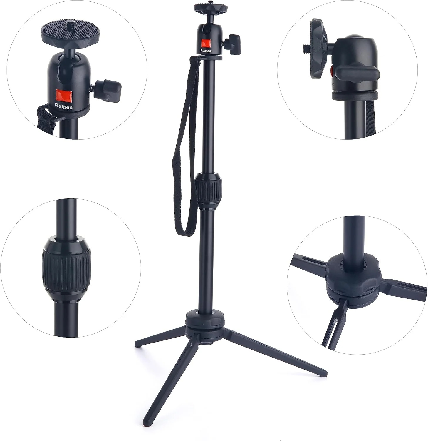 پایه سه پایه سازگار با سری Anker Nebula Capsule، سه پایه کوچک دوربین جهانی، پایه پروژکتور قابل حمل آلیاژ آلومینیوم برای Capsule، Capsule Max و Capsule II با سر توپی چرخان پایه سه پایه سازگار با سری Anker Nebula Capsule، سه پایه کوچک دوربین جهانی، پایه پروژکتور قابل حمل آلیاژ آلومینیوم برای Capsule، Capsule Max و Capsule II با سر توپی چرخان