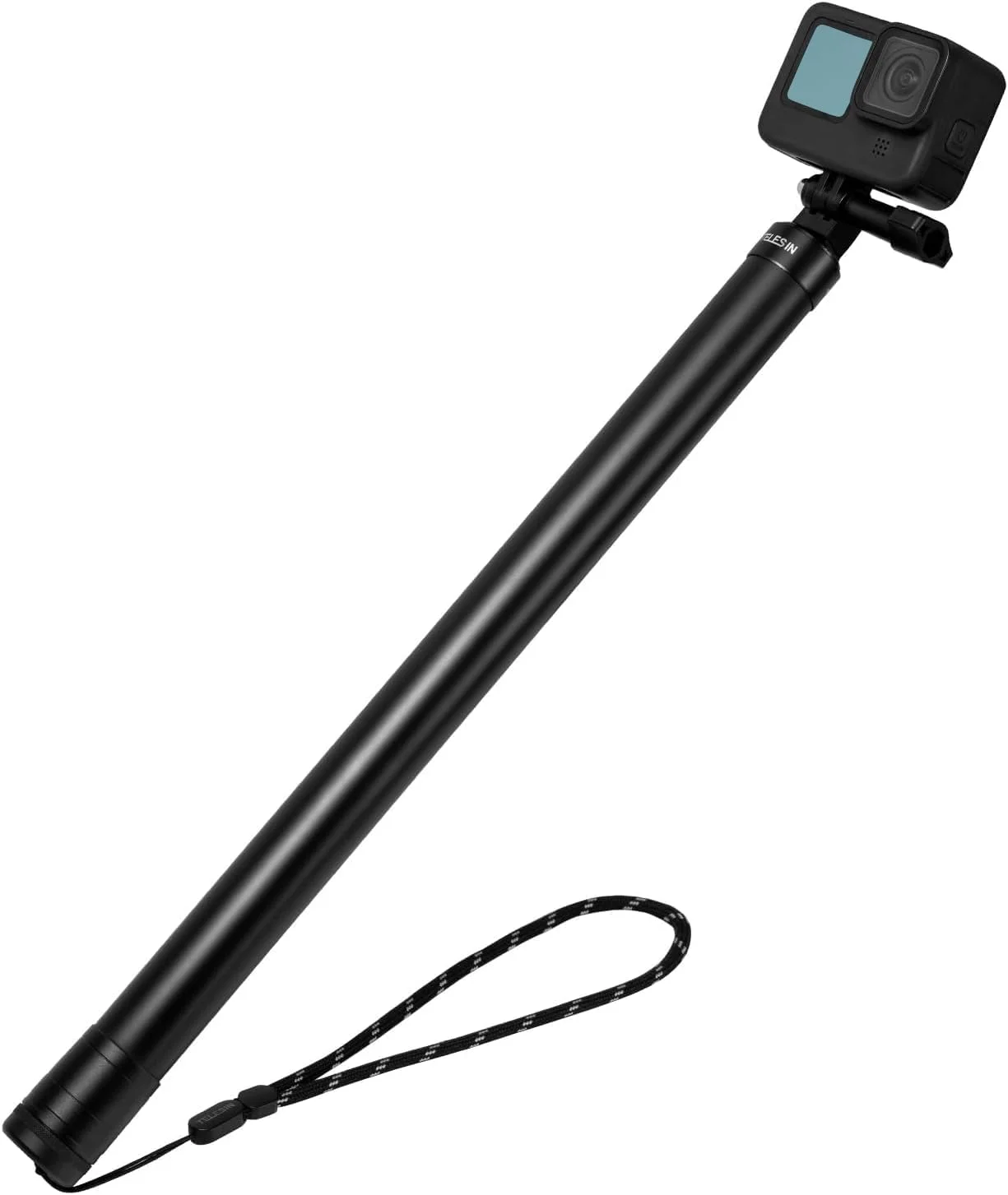 مونوپاد تلسین 106 اینچی (2.7 متری ارتقا یافته) مناسب برای GoPro Max Hero 10 9 8 7 6 5, Insta 360 One R One X2 Go 2, DJI Osmo Pocket 2 Action 2، میله سلفی فیبر کربنی سبک وزن