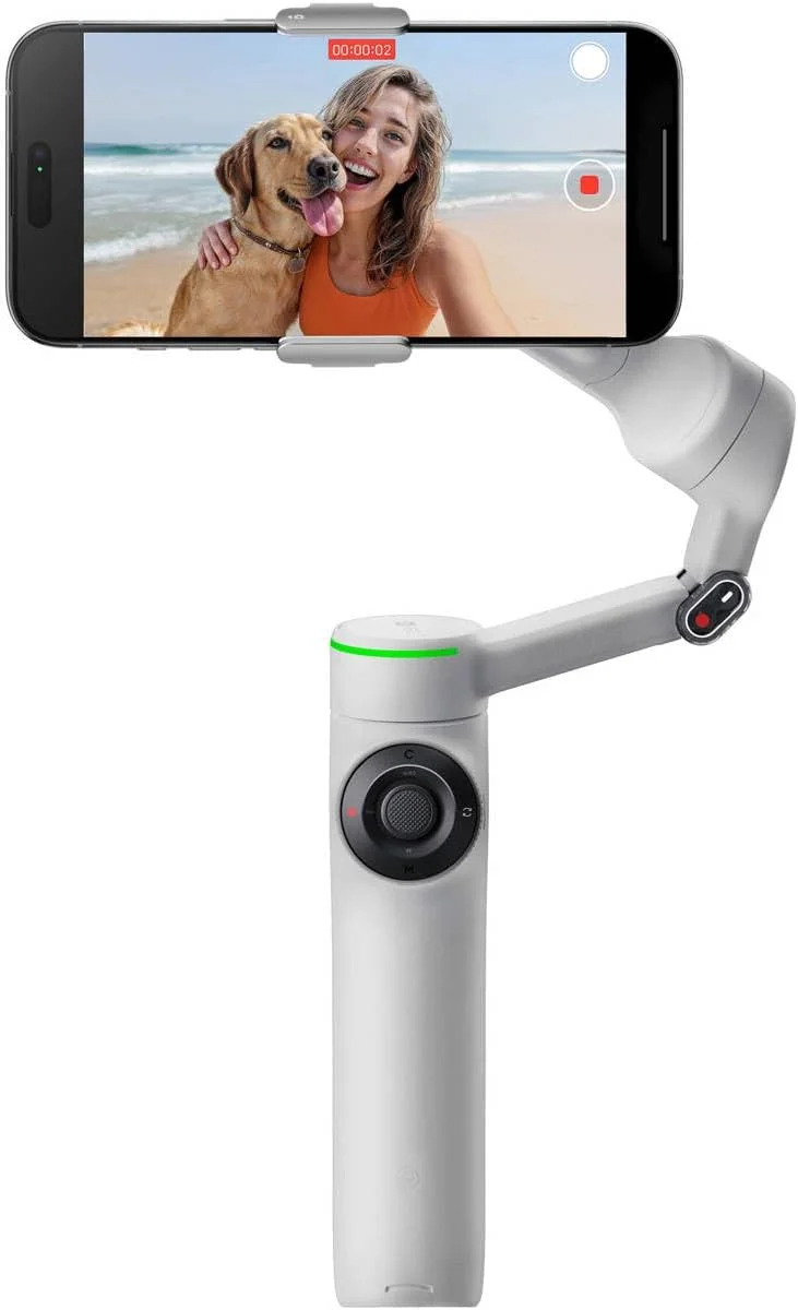 INSTA360 FLOW 2 PRO | بسته استاندارد | تثبیت کننده ردیابی هوش مصنوعی نهایی. با ردیابی پیشرفته هوش مصنوعی و طراحی شیک، به عکس های حرفه ای و روان دست یابید. ایده آل برای سازندگان در حال حرکت! - خاکستری سنگی