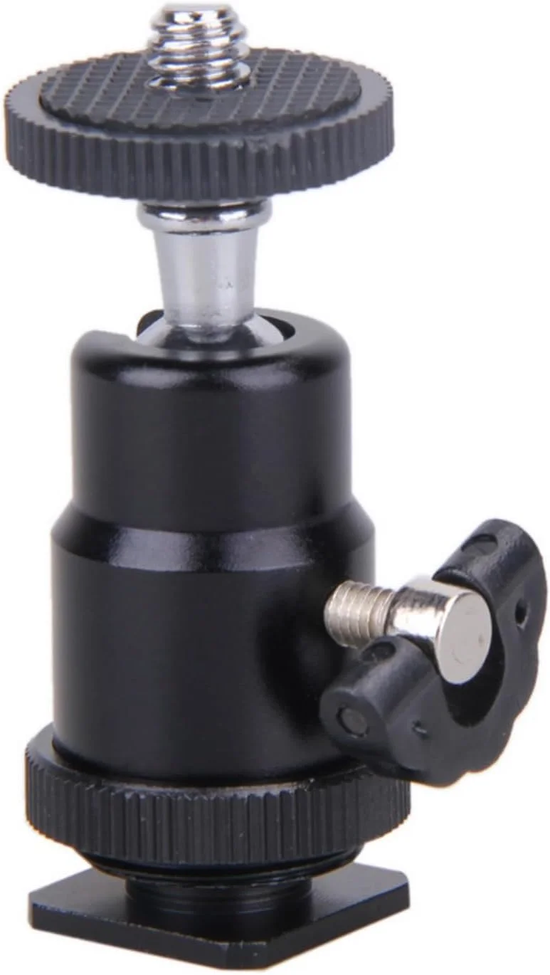 سر توپی SKEIDO برای سه پایه دوربین، نور LED، نگهدارنده فلاش