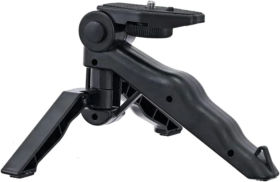 سه پایه تاشو کوچک دستی 2 در 1 eWINNER با آداپتور رزوه 1/4 اینچی برای Gopro Hero 13 12 11 10 9 Max/ برای Insta360 X5 X4 X3 X2 Ace Pro2 GO 3S/ تلفن های هوشمند/ دوربین های کامپکت/ دوربین فیلمبرداری دیجیتال DC