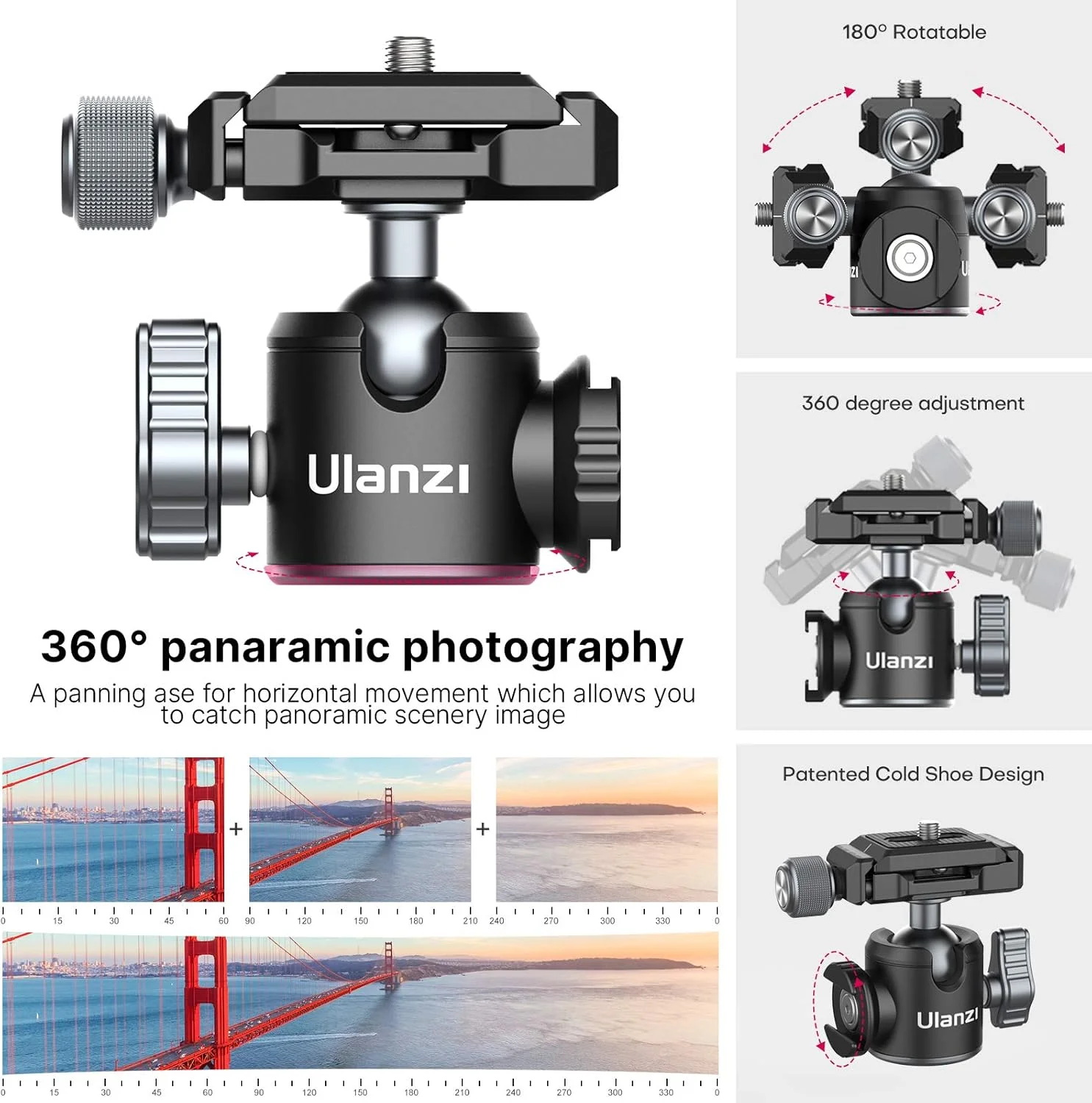 سه پایه رومیزی کوچک قابل حمل PICTRON MT-24، سه پایه دوربین جمع و جور آلیاژ آلومینیوم با سر توپی 360 درجه، صفحه رهاسازی سریع 1/4 اینچی برای دوربین DSLR، دوربین فیلمبرداری، تحمل وزن تا 5 کیلوگرم